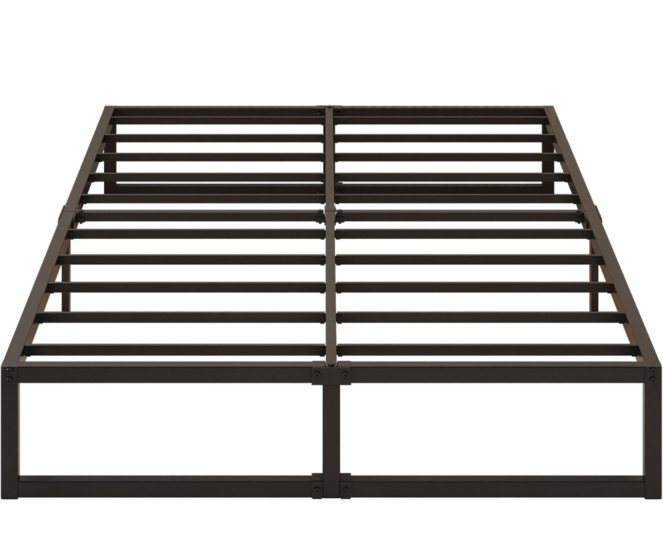 Small Double Bed Frame 120x190 cm Metal Platform