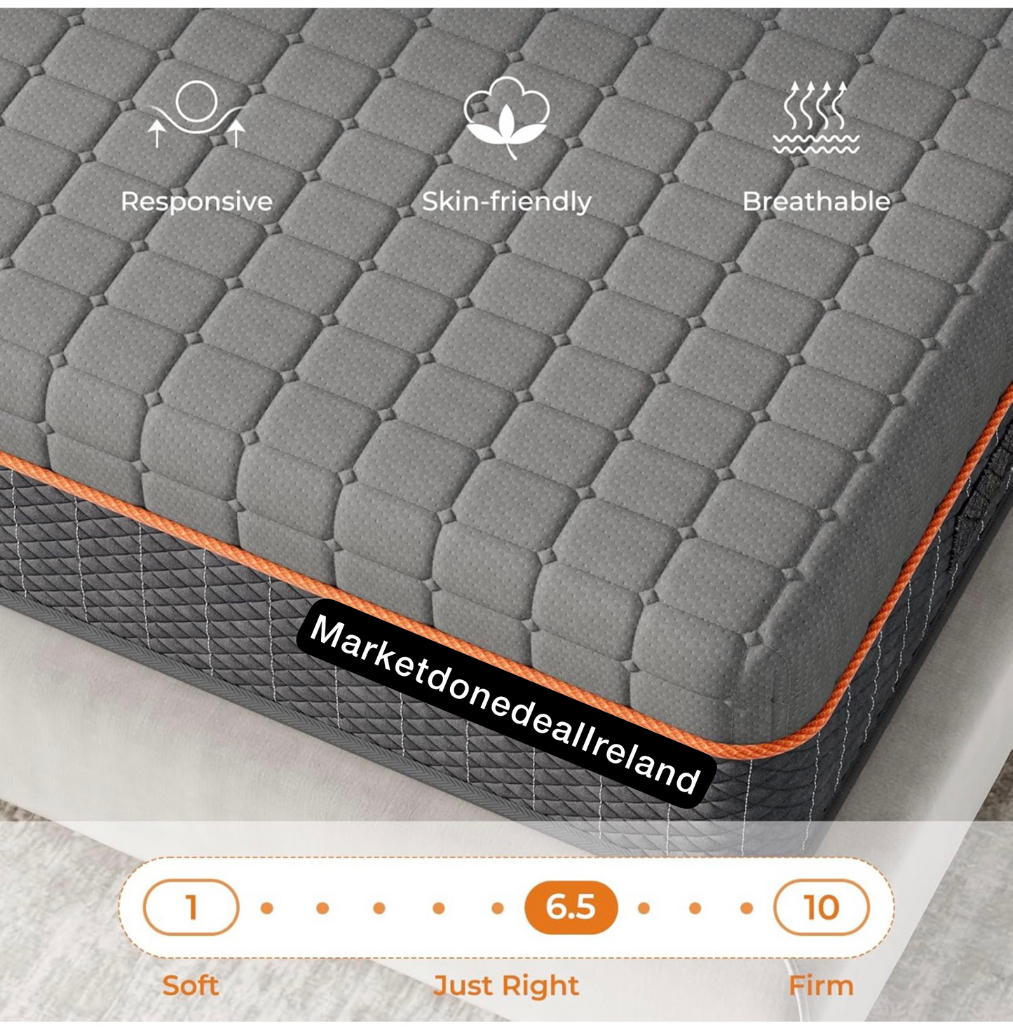 Double Mattresses Memory Foam Mattress, Breathable Mattress for Cool Sleep & Pressure Relief - Medium Mattress, 135x190x20CM, CertiPUR-US Certified