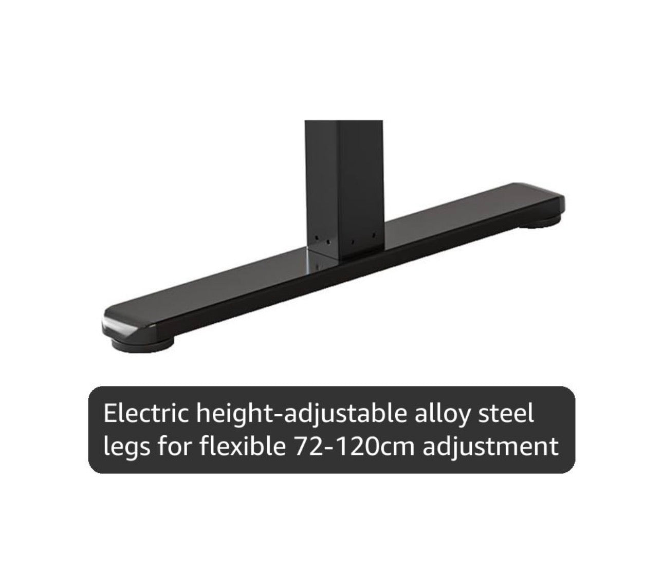Electric Standing Desk Height Adjustable For Gaming and Computer, 120 x 60cm