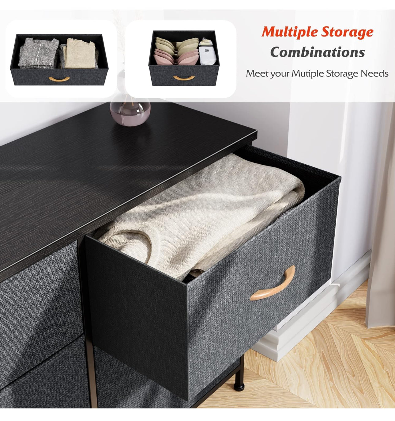 Dresser for Bedroom with 5 Drawers