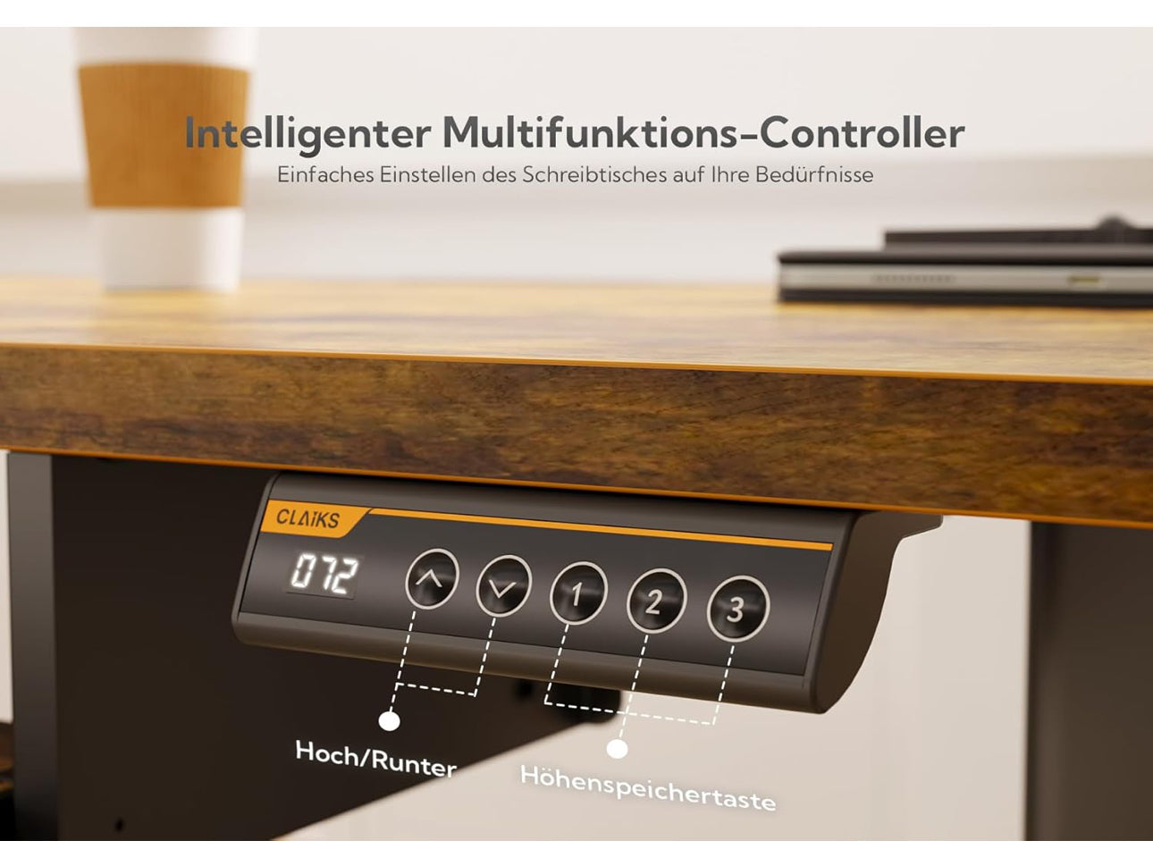 Height Adjustable Desk with Keyboard