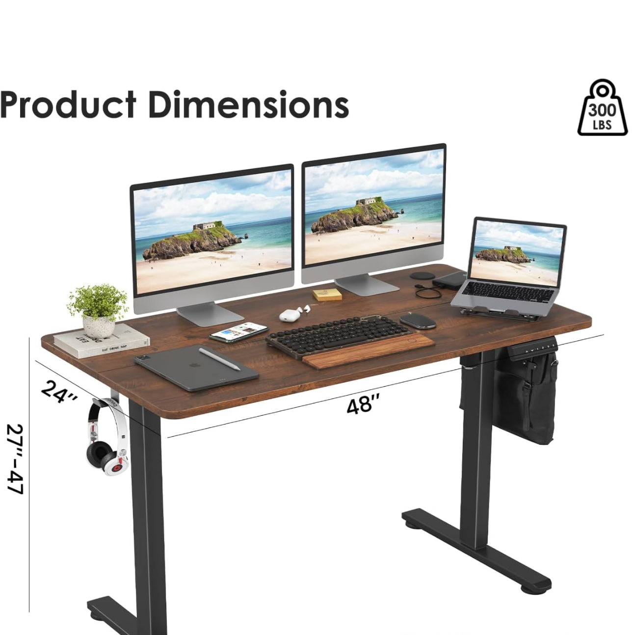 Electric Standing Desk 120x60cm