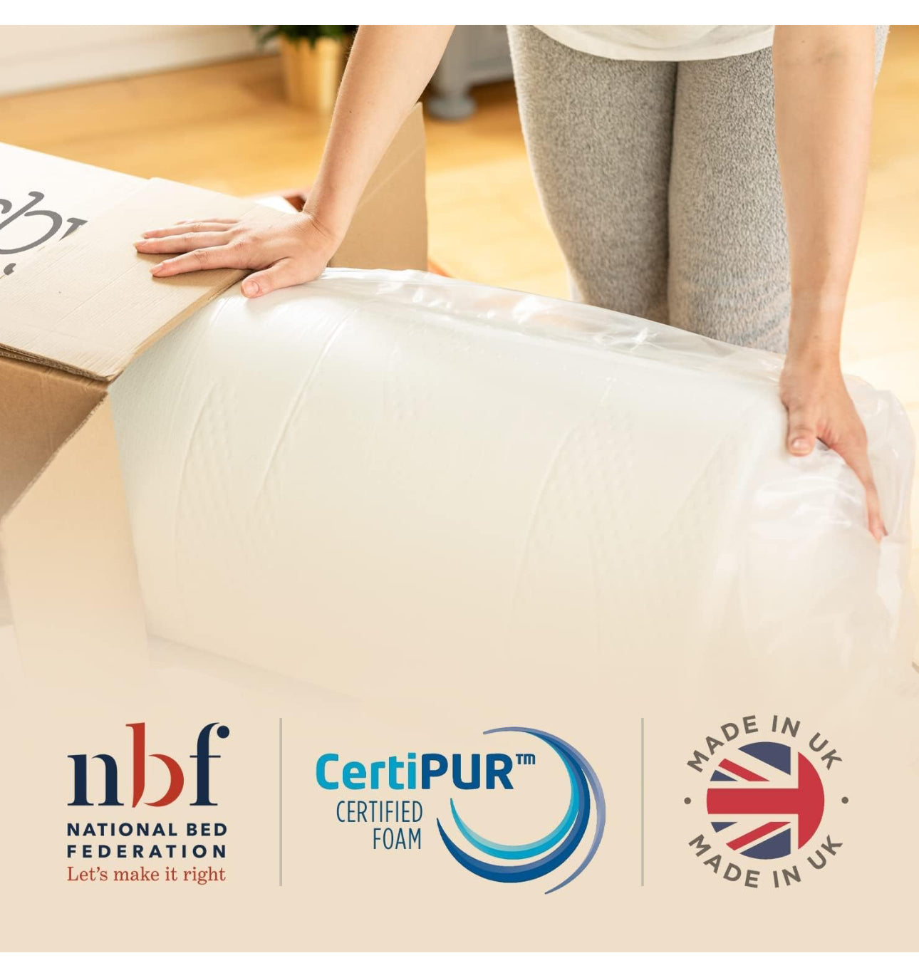 King Size Mattress, Memory Foam & Coil
