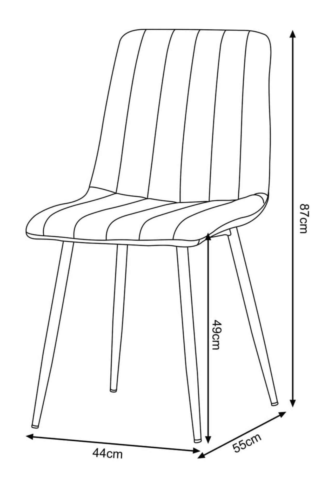 Velvet Dining Chairs Set of 4