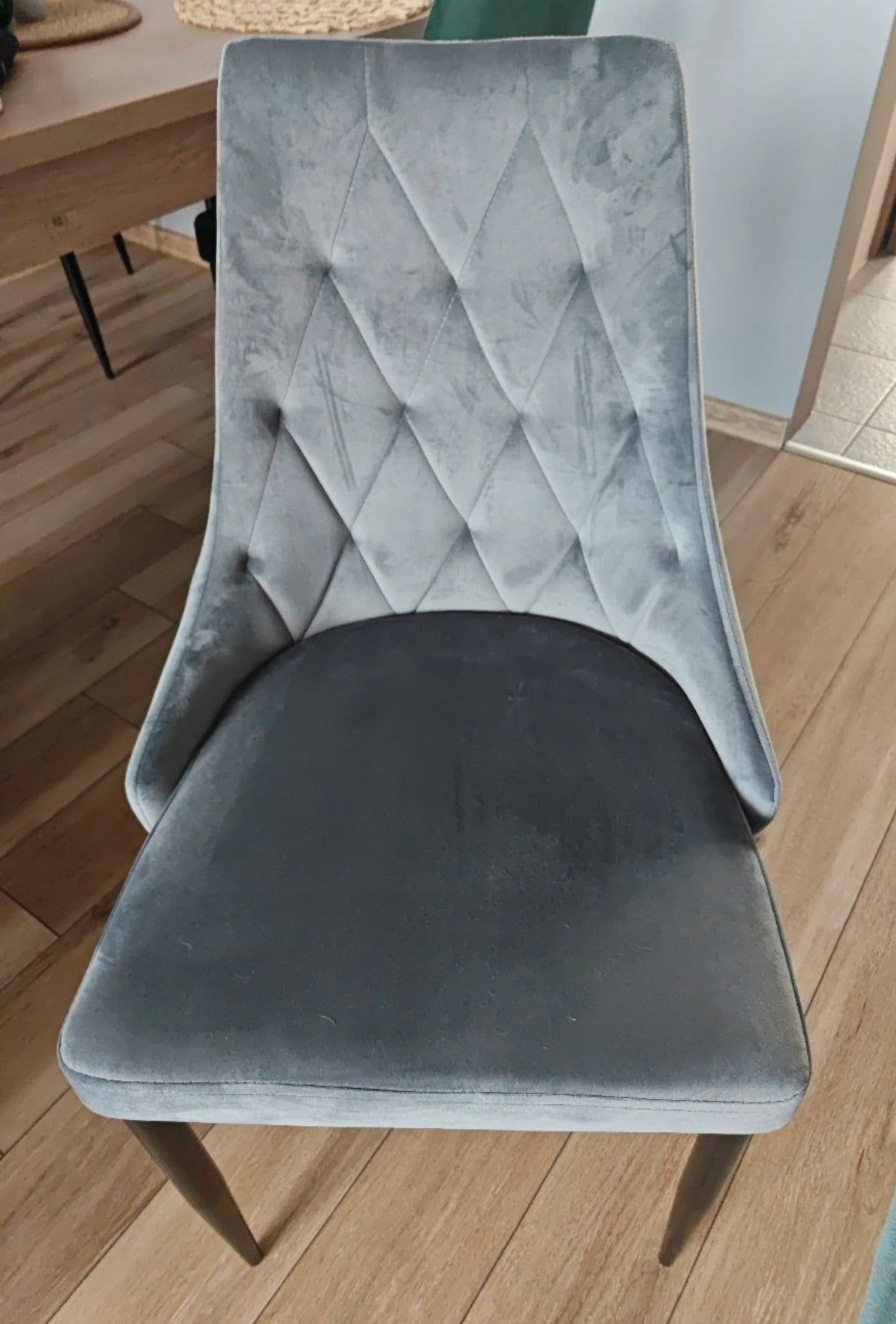 Set of 4x Velvet Upholstered Chairs