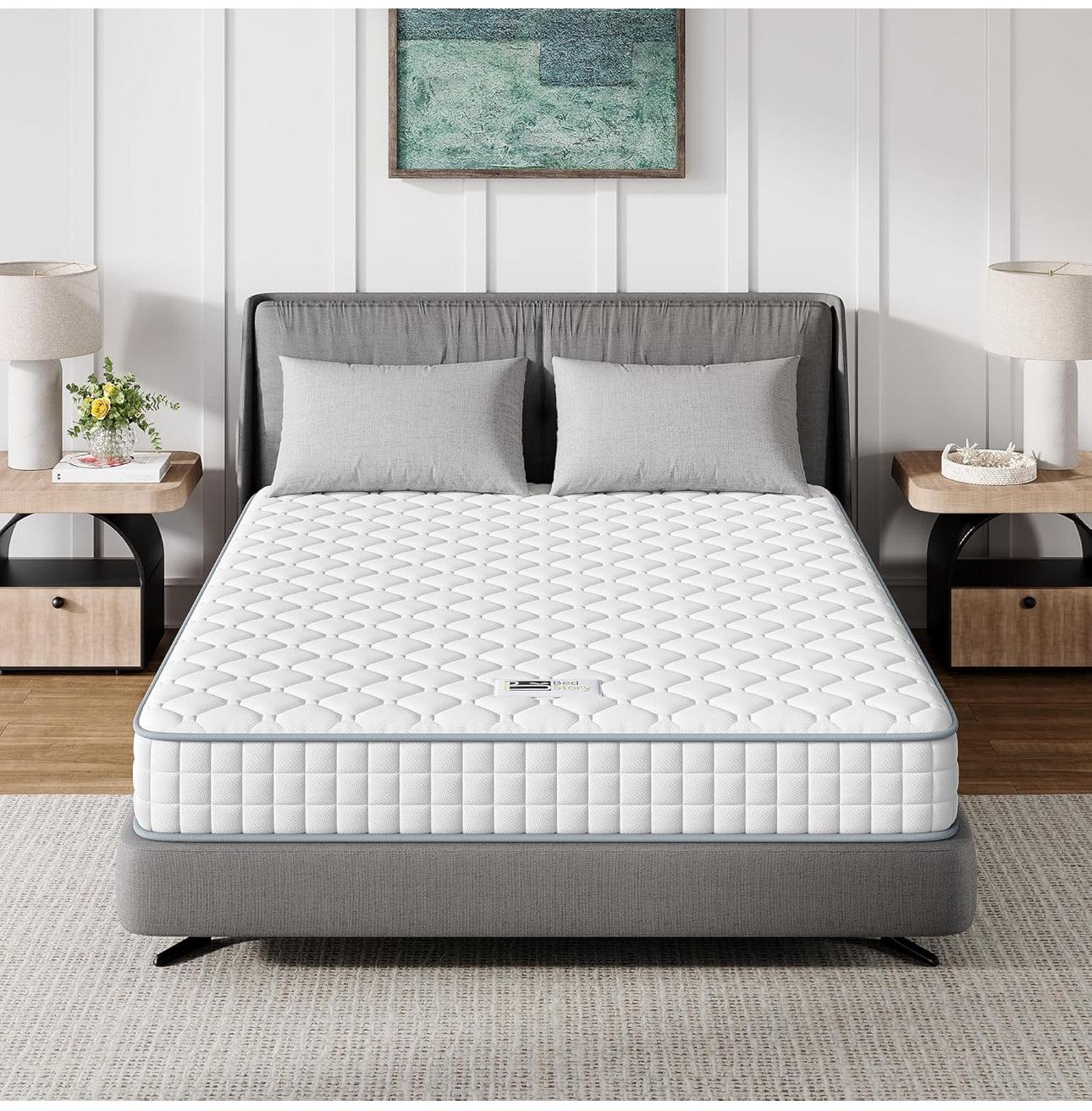 3FT Single Mattress, Sleeping Sprung Mattress Medi