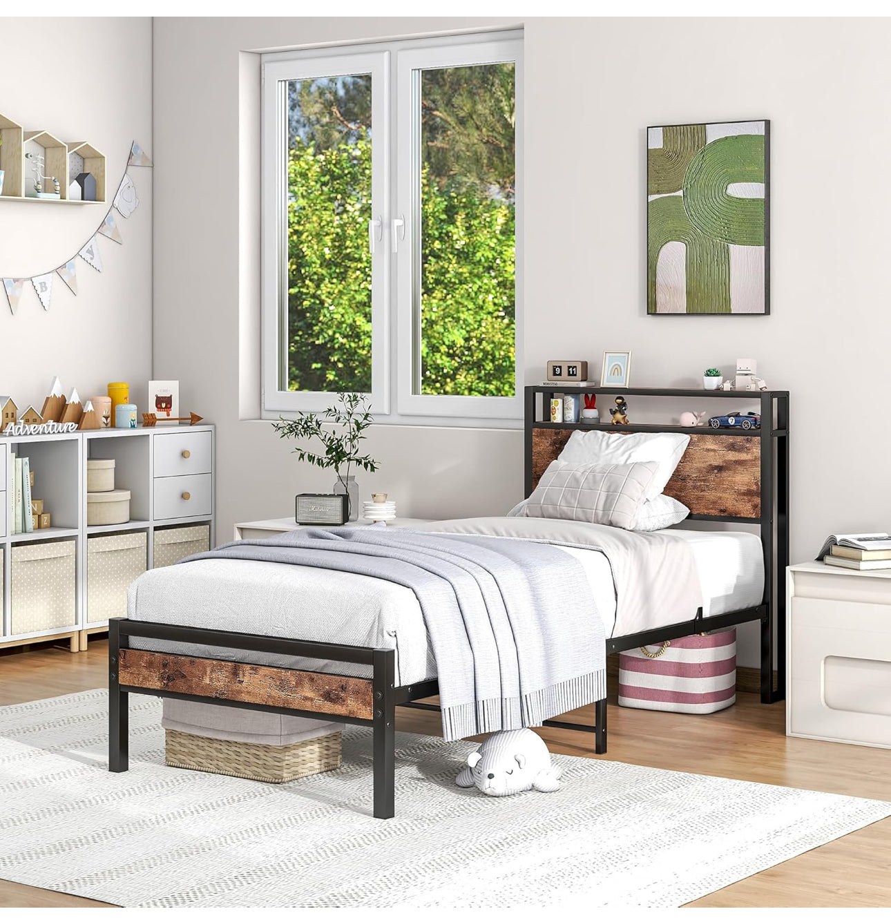 Single Bed Frame with Storage