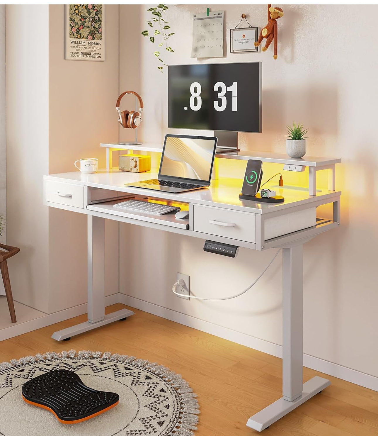 Standing Desk, Height Adjustable Desk