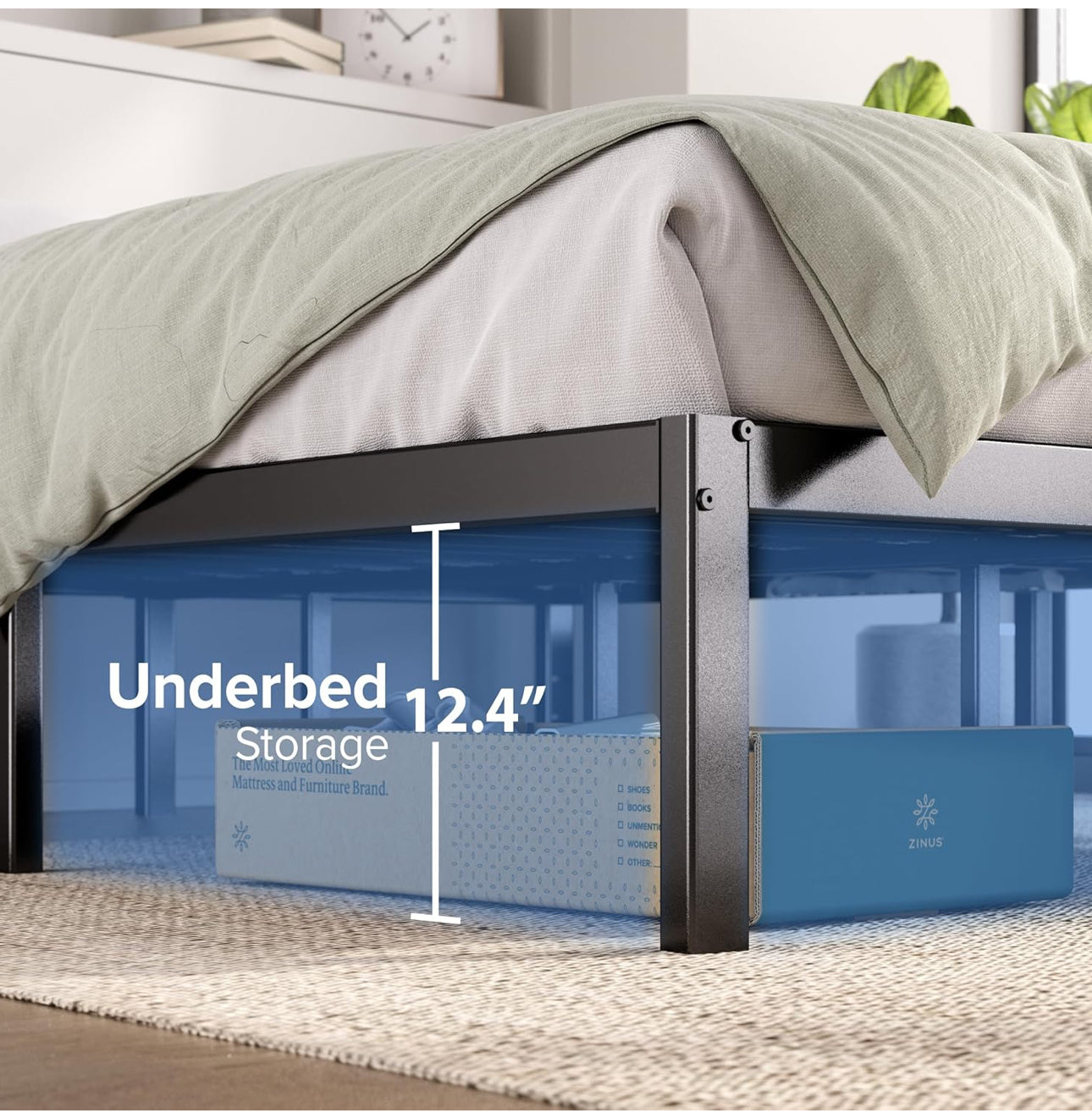 Double Bed frame - Bed 135 x 190 cm