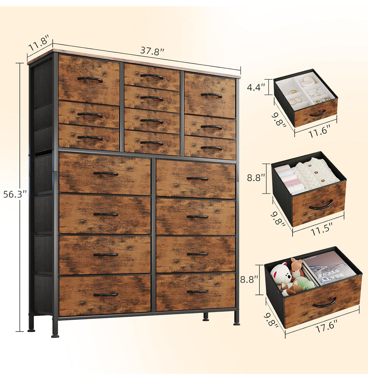 Chest of Drawers with 18 Drawers