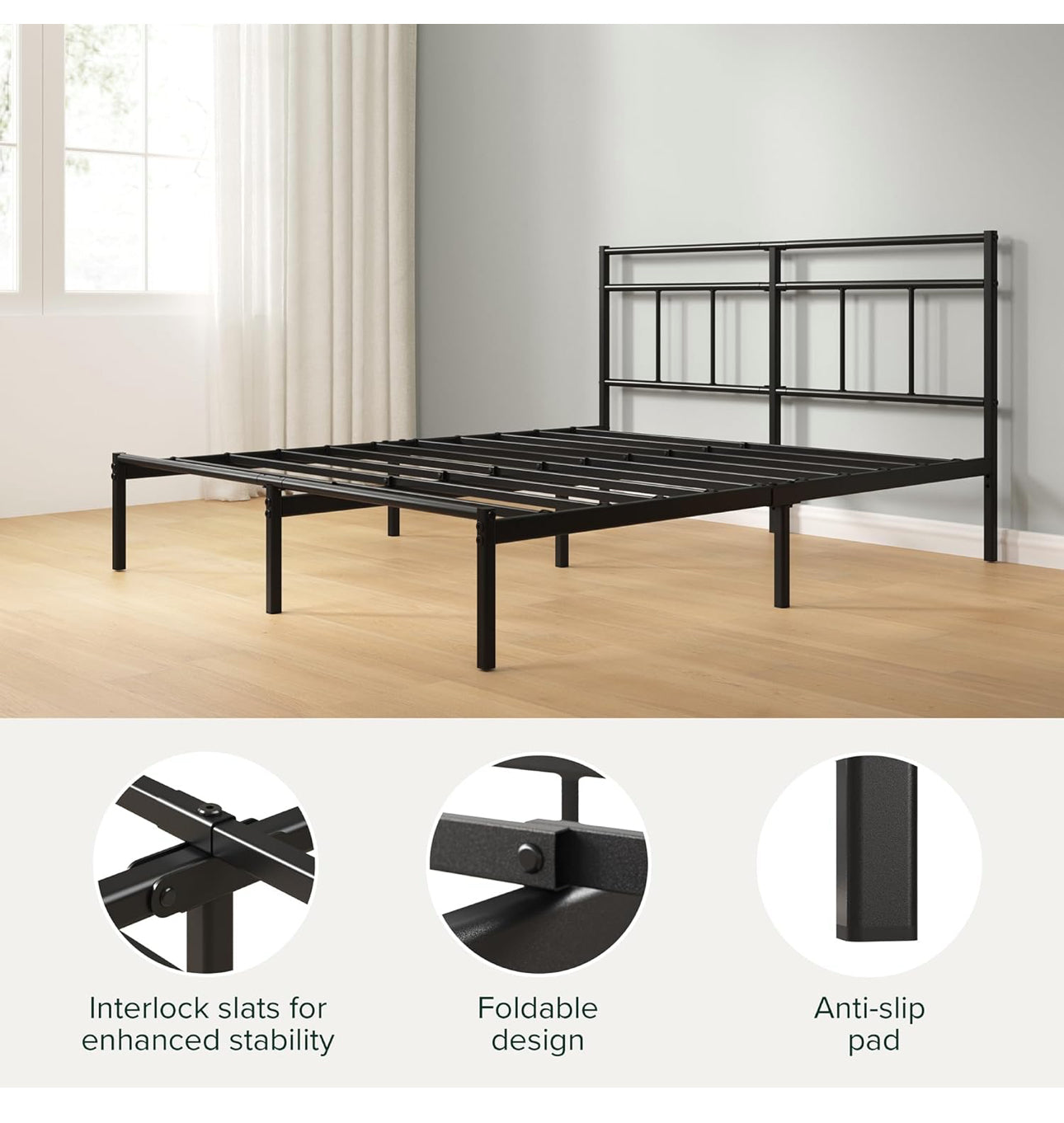 Double Bed Frame – Bed 190x135 cm