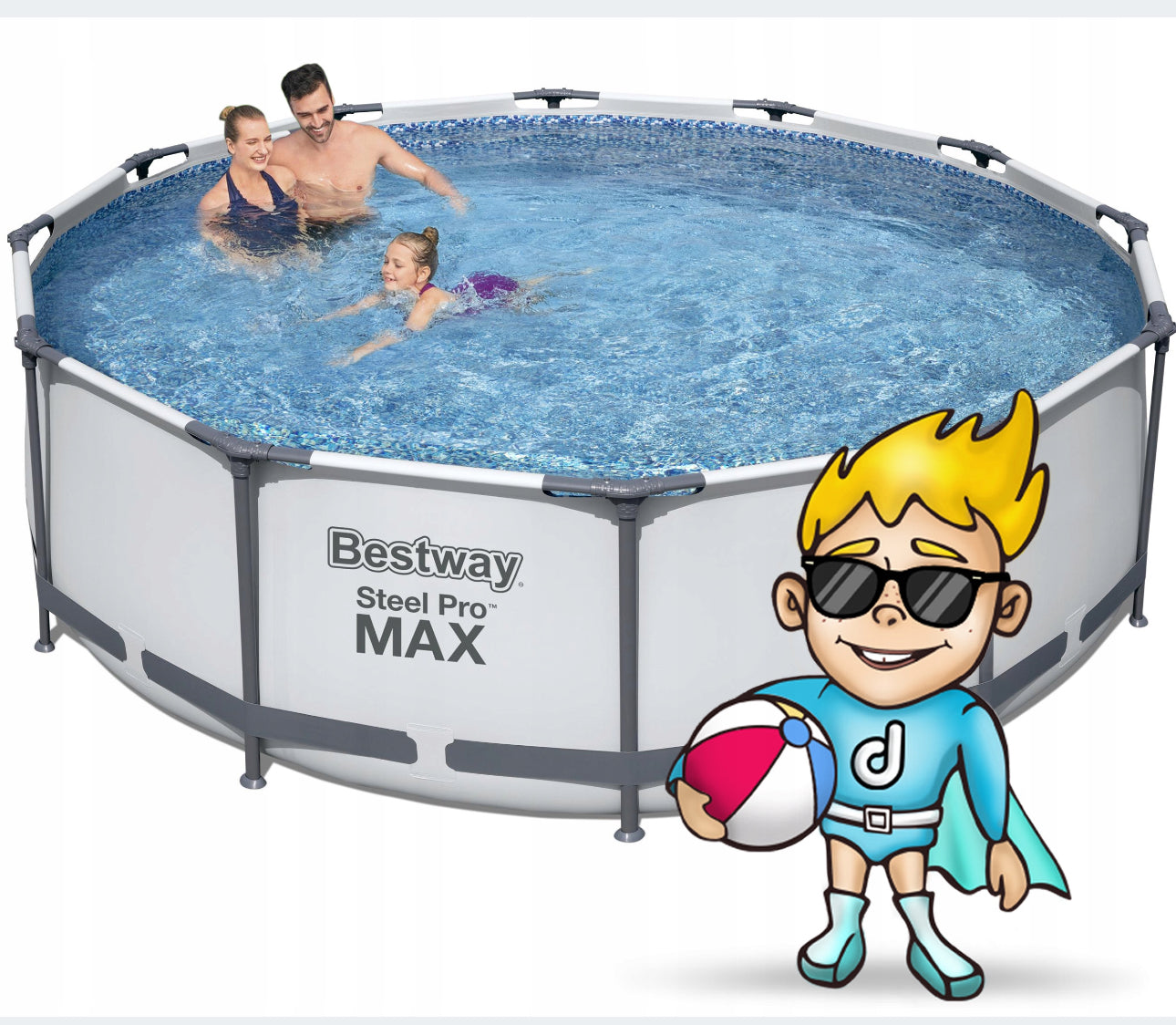 POOL 366x100cm BESTWAY SET 10in1