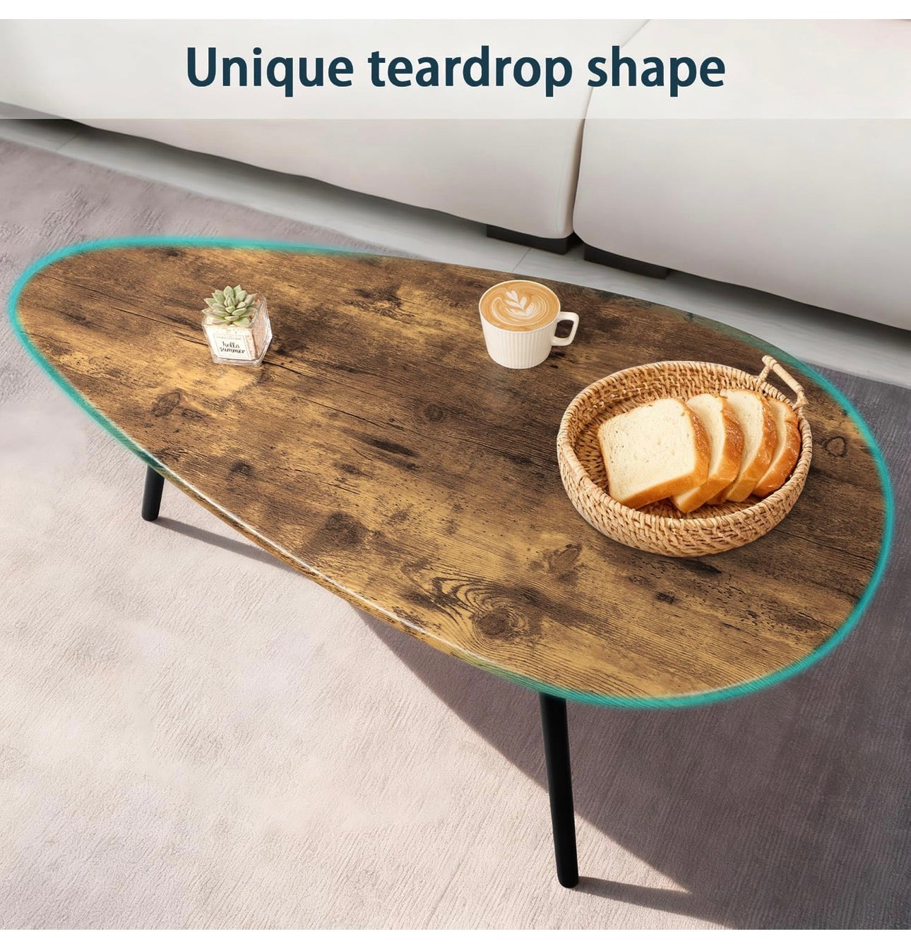 Coffee Table for Living Room Small Mid Century Coffee Table Rustic Oval Coffee Tables