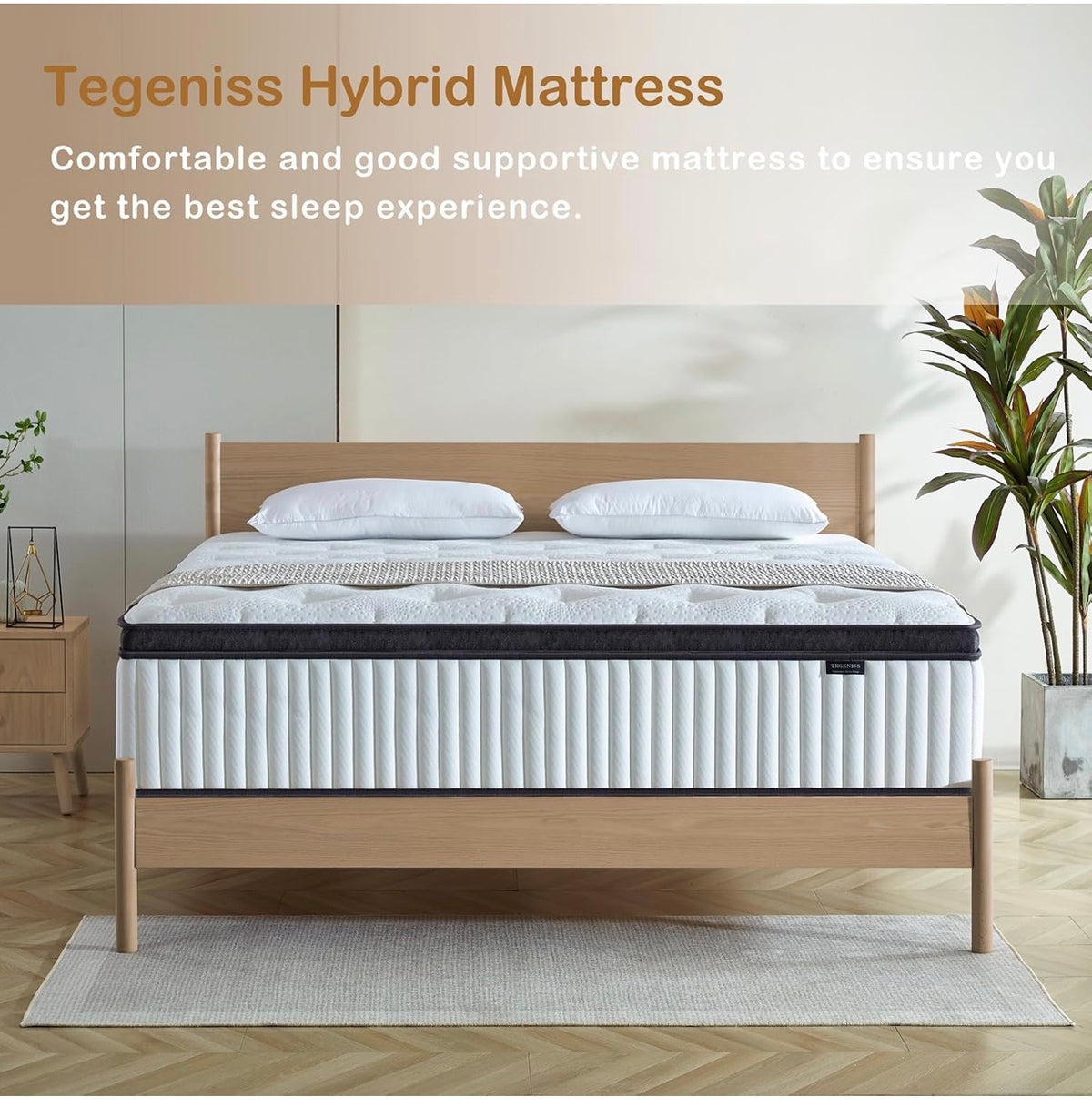 Double Mattress 25cm with Memory Foam & Pocketing Spring |In a Box
Medium Firm, Breathable Cover,Motion Isolation,Edge Support,White (135 * 190 * 25cm)