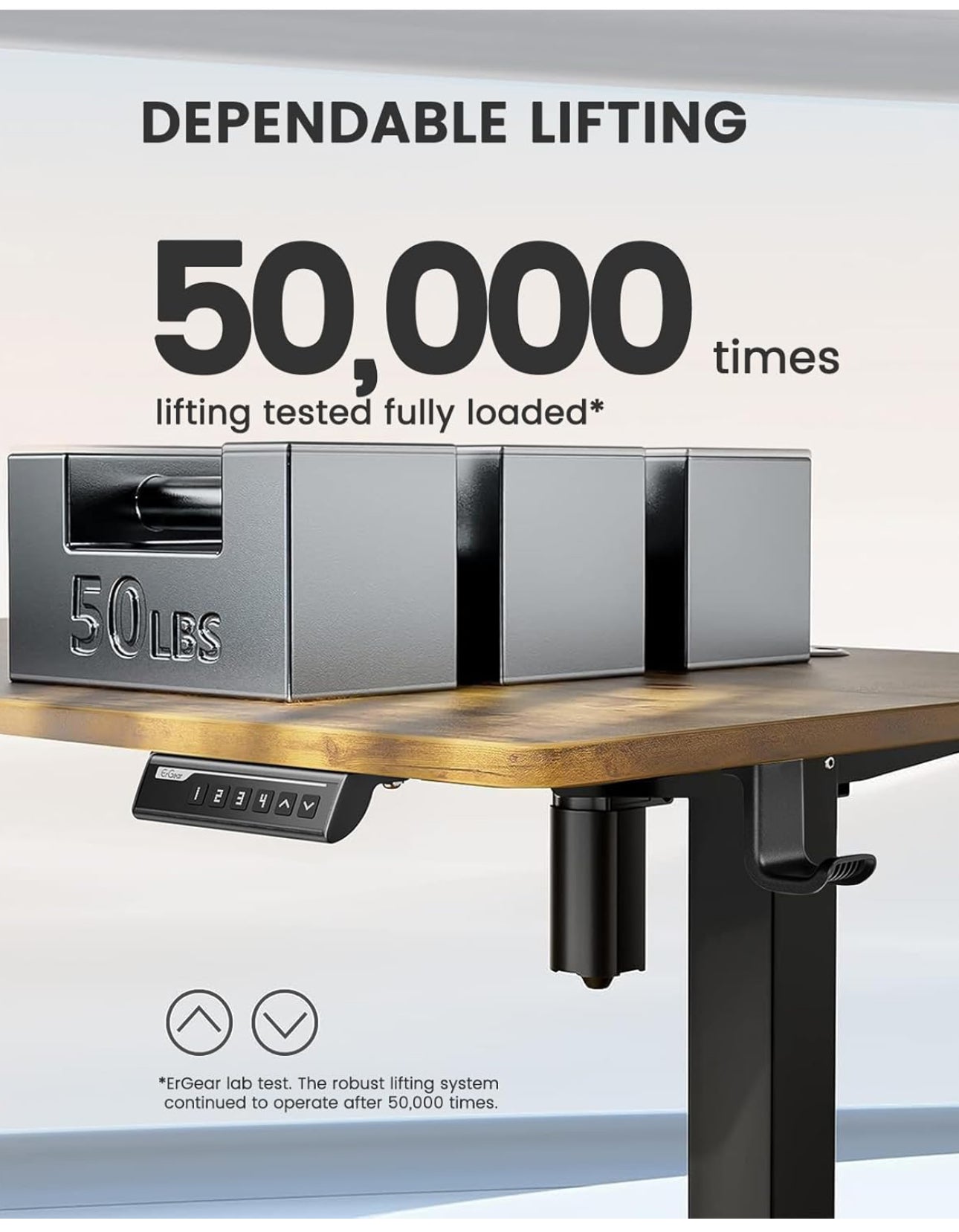Electric Standing Desk Height Adjustable 100 x 60cm