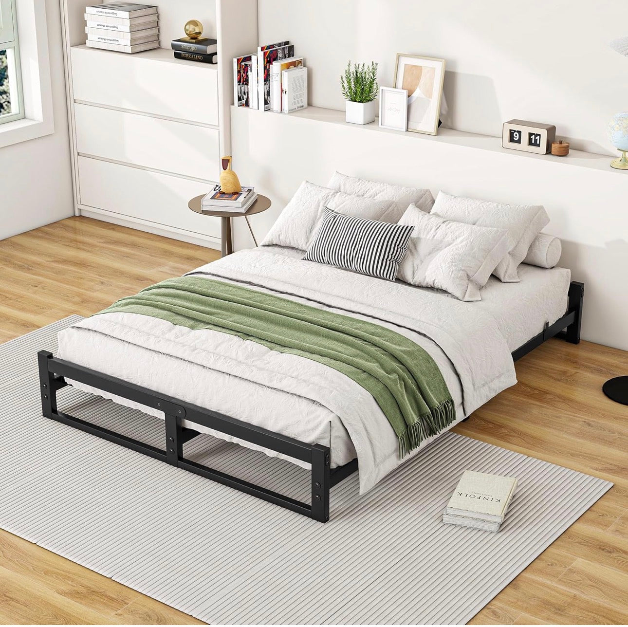 Double Bed Frame,4ft6 Floor Bed Frame Double Bed B