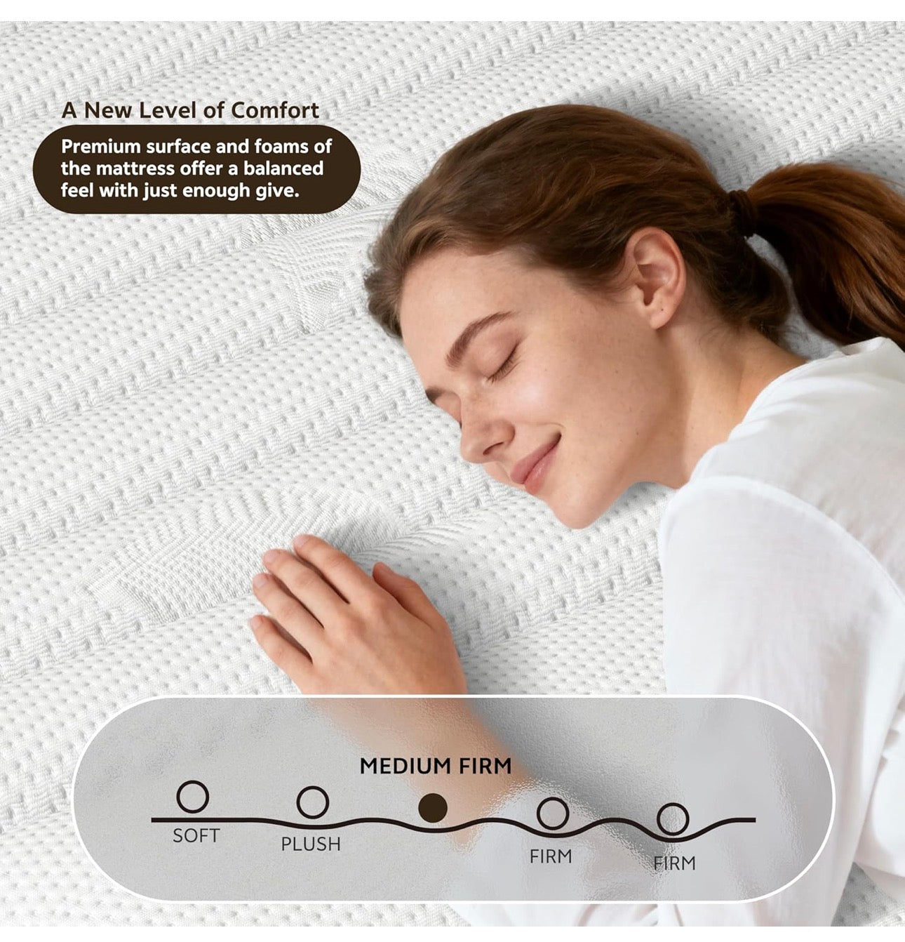 25CM King Mattress – The Innerspring Hybrid Memory Foam Bed in a Box for Ultimate Support and Pressure Relief，King Size Mattress(200x150x25CM