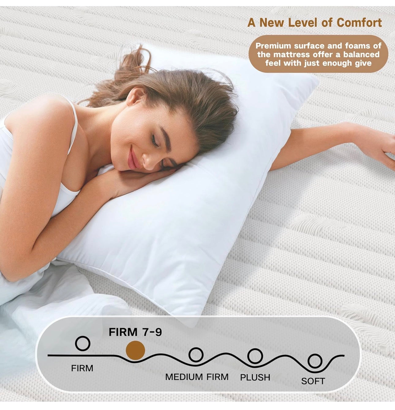 25CM Extra Firm Double Mattresses with Innerspring Hybrid Memory Foam