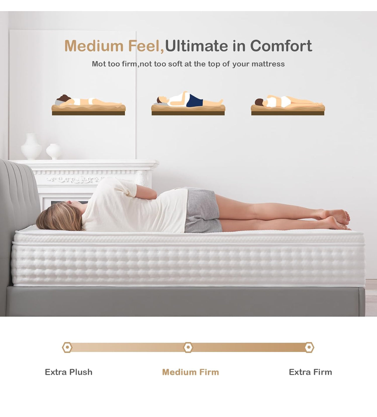King Size Mattress,10.2 INCH