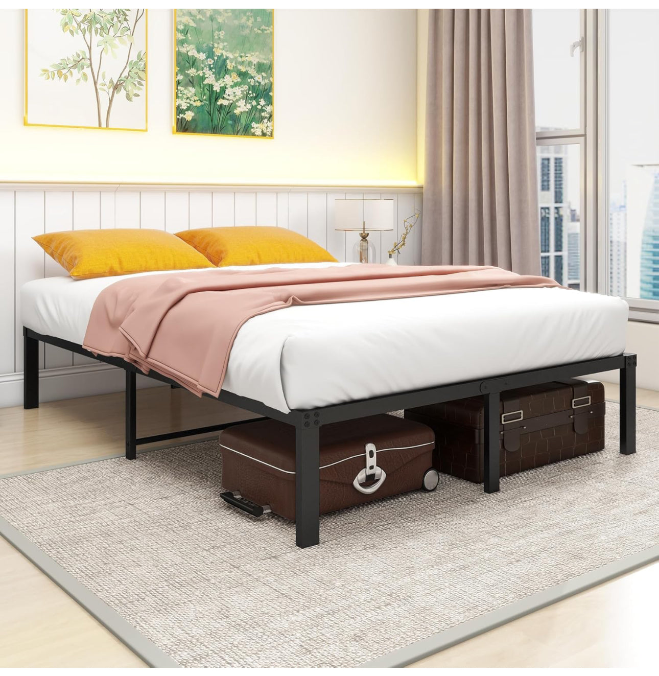 Double Bed Metal Bed Frame