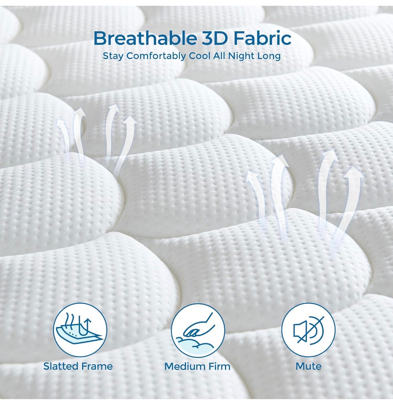 Double Mattress 4FT6, 9 Inch 9-Zone Orthopedic