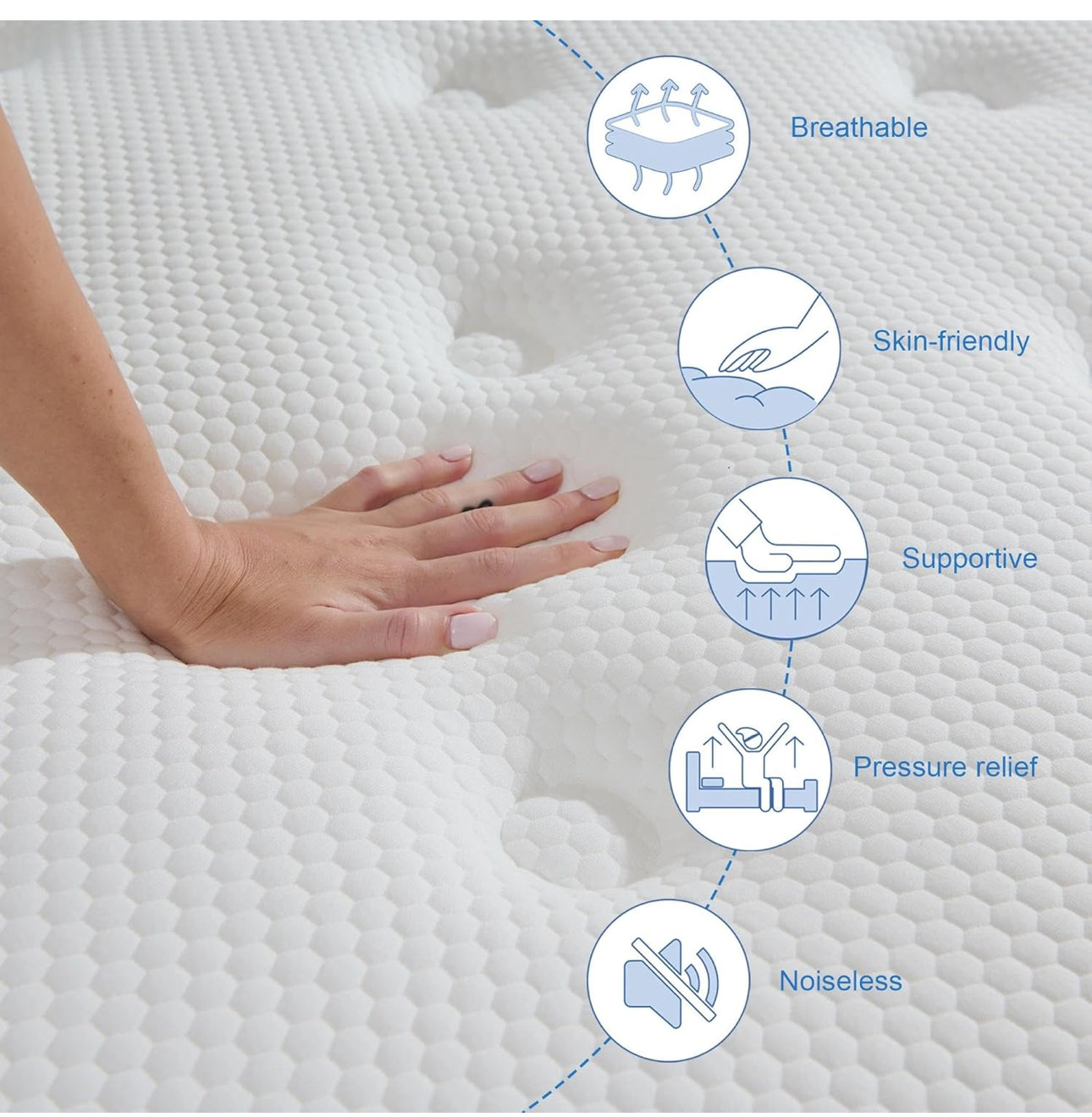 Double Mattress,Hybrid Pocket Spring & Memor