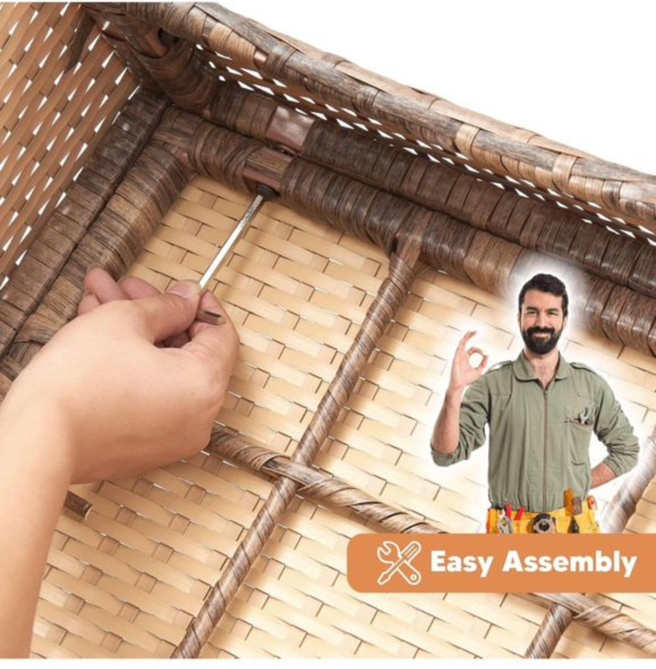 Rattan Garden Outdoor Furniture Set 4 Seaters