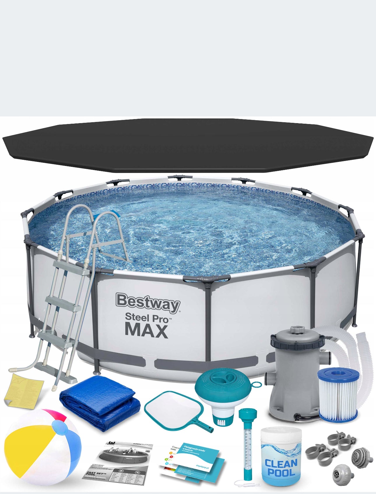 pool 366x100cm Bestway set max 17in1