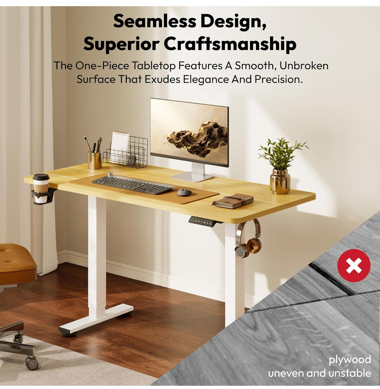 Electric Standing Desk ONE PIECE 110 * 54 Height