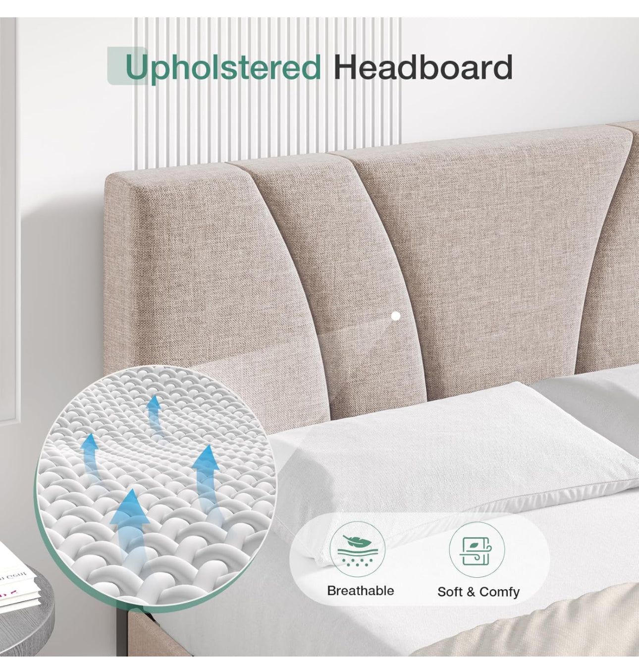 Upholstered Platform Bed Frame