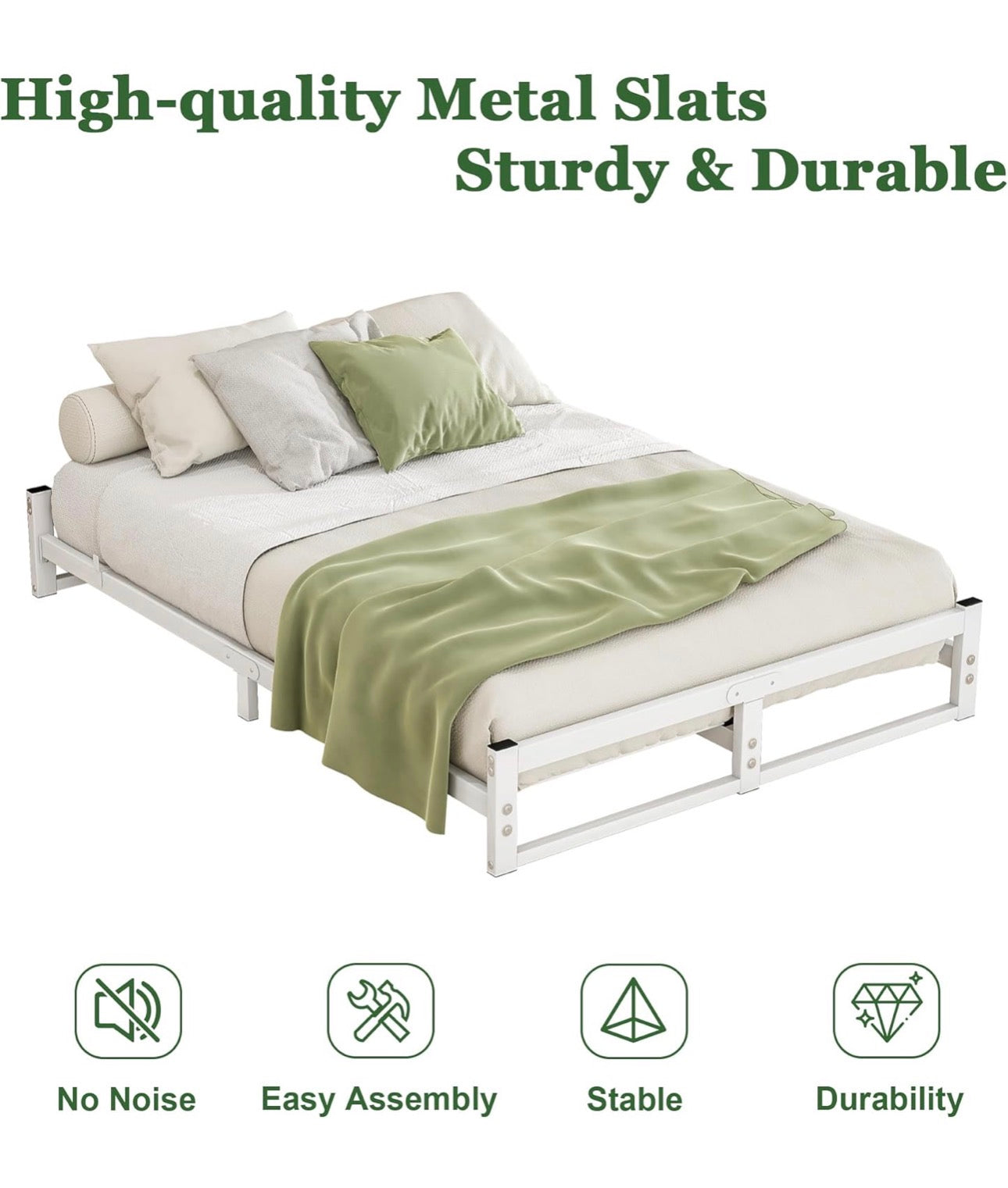 Double Bed Frame,4ft6 Floor Bed Frame Double Bed B