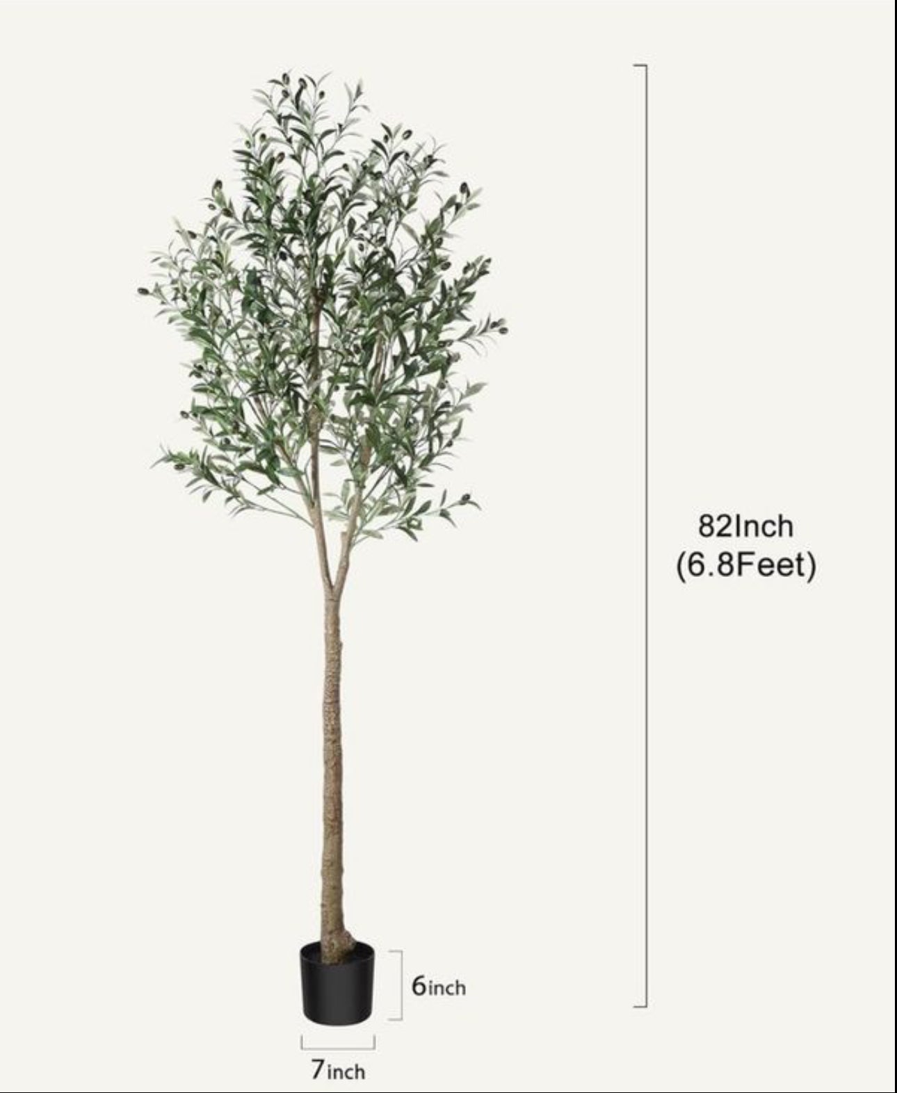 Artificial Olive Tree Plant 210cm