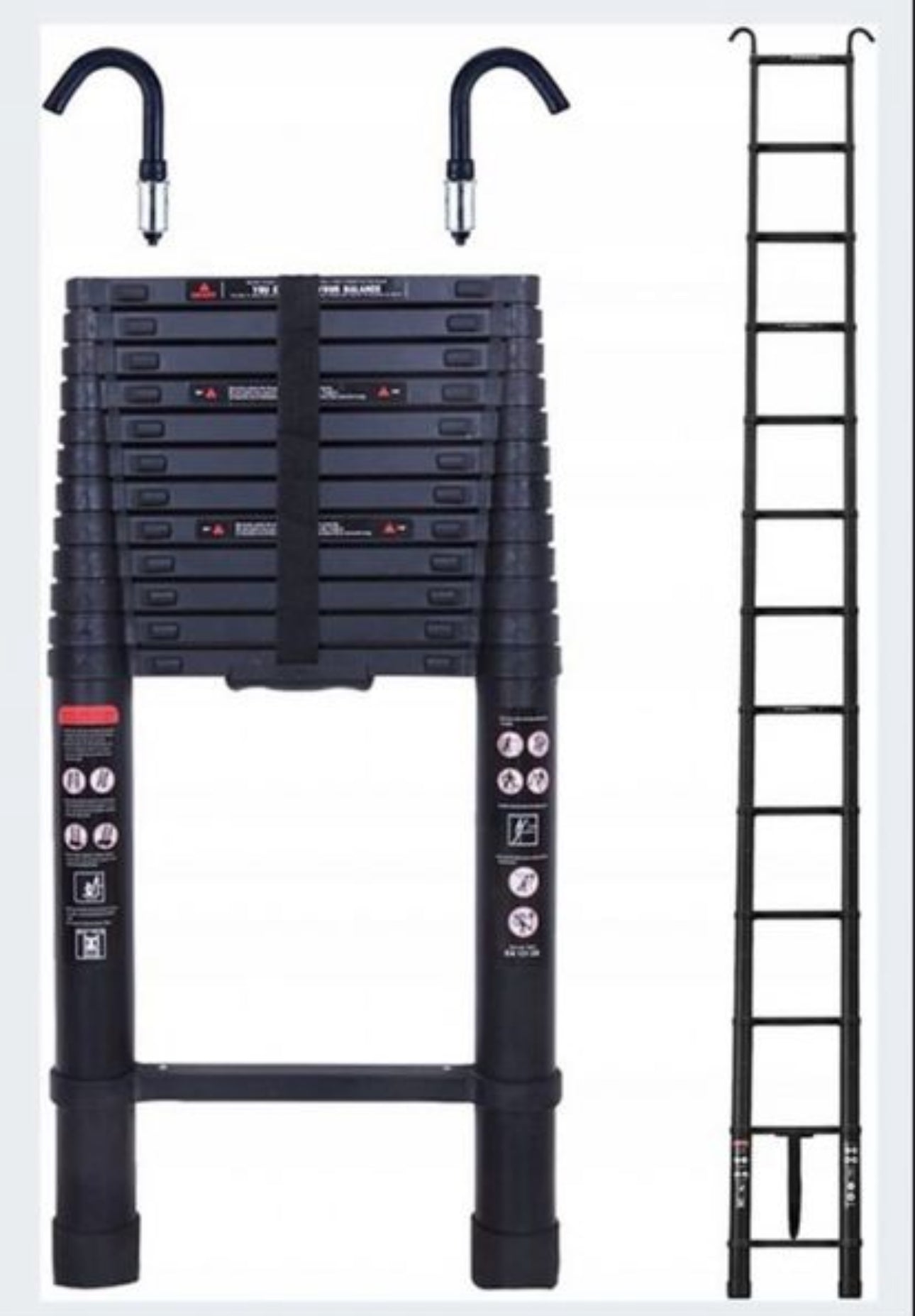 ladder 5 m aluminum 13 to 150 kg