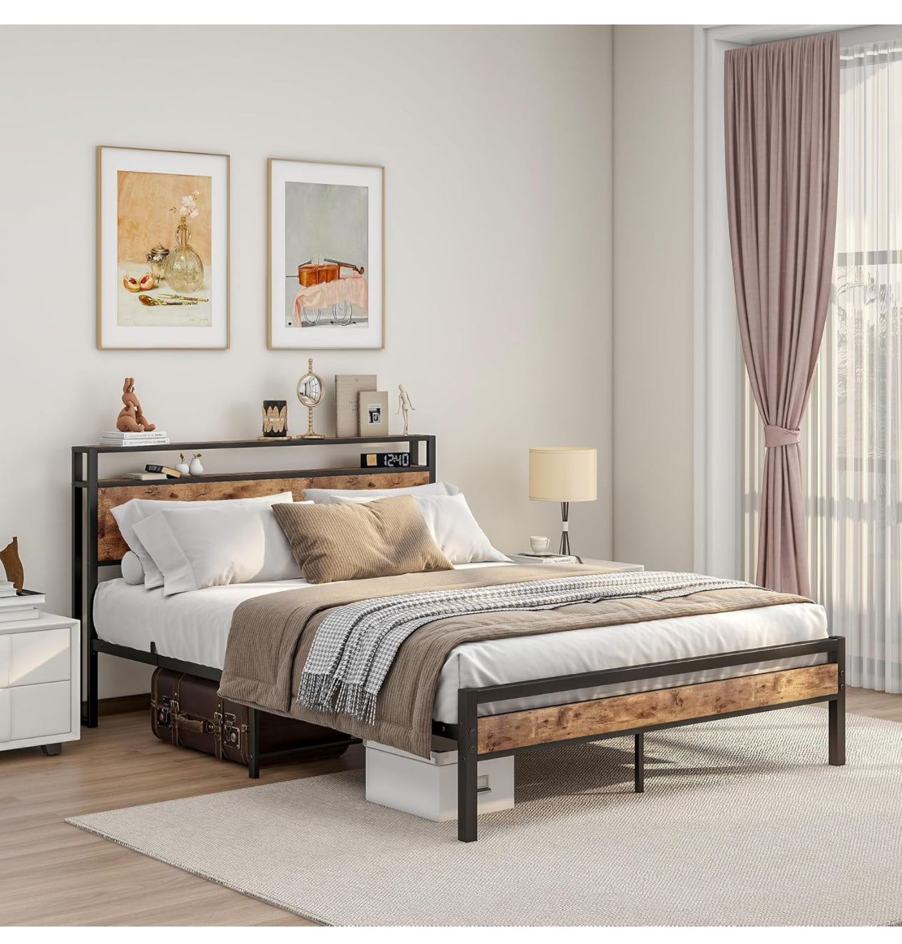 King Size Bed Frame with Storage