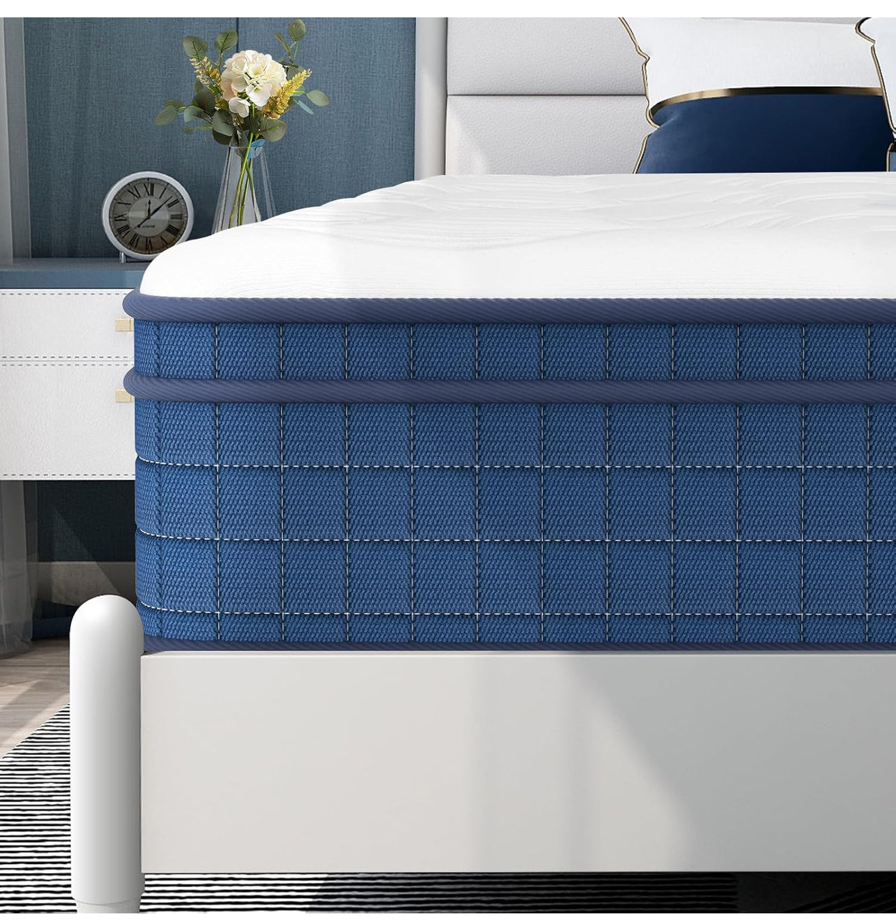 Double Mattress, 4FT6 Hybrid Mattress with Pocket Sprung