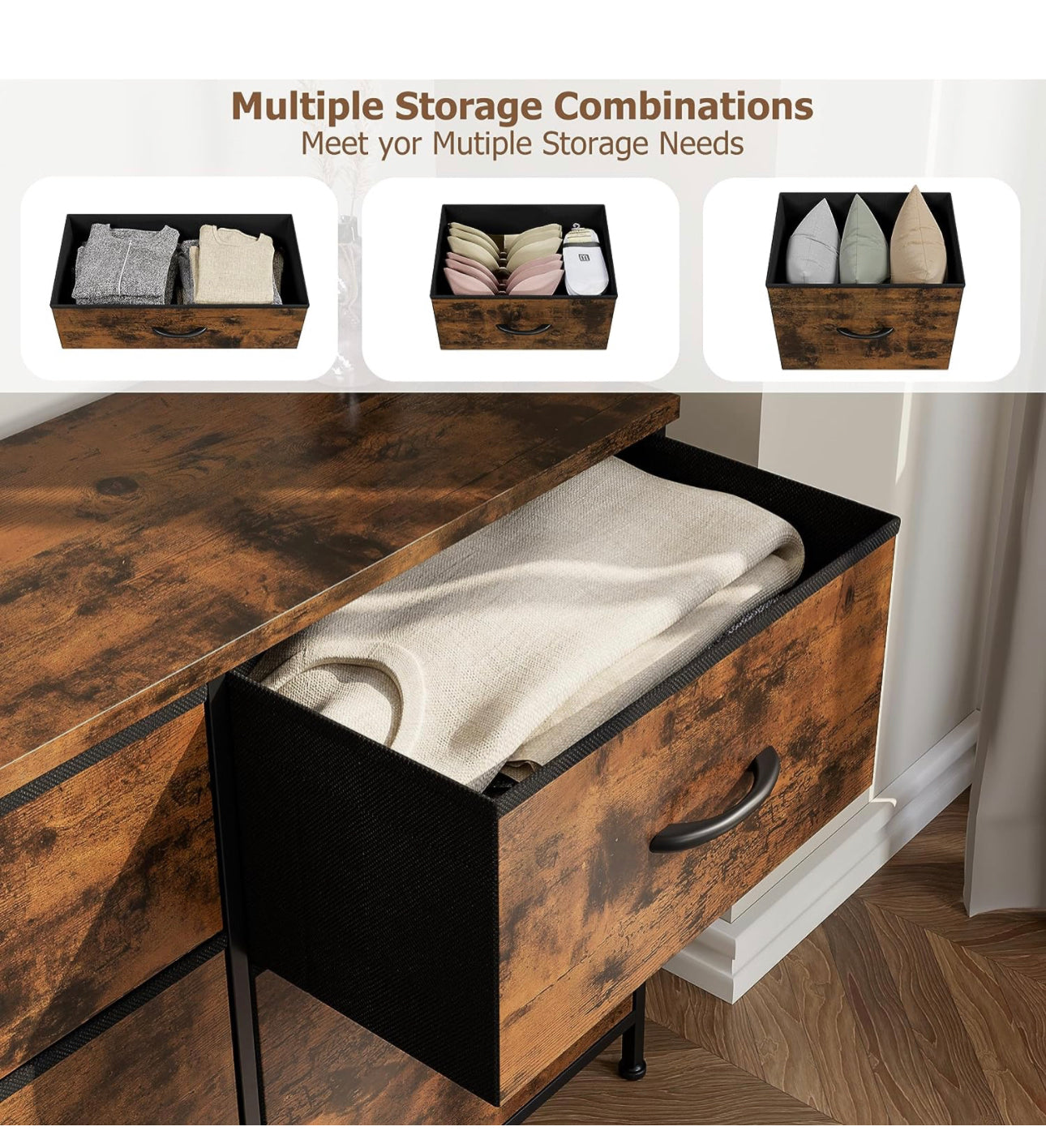 Dresser for Bedroom with 5 Drawers