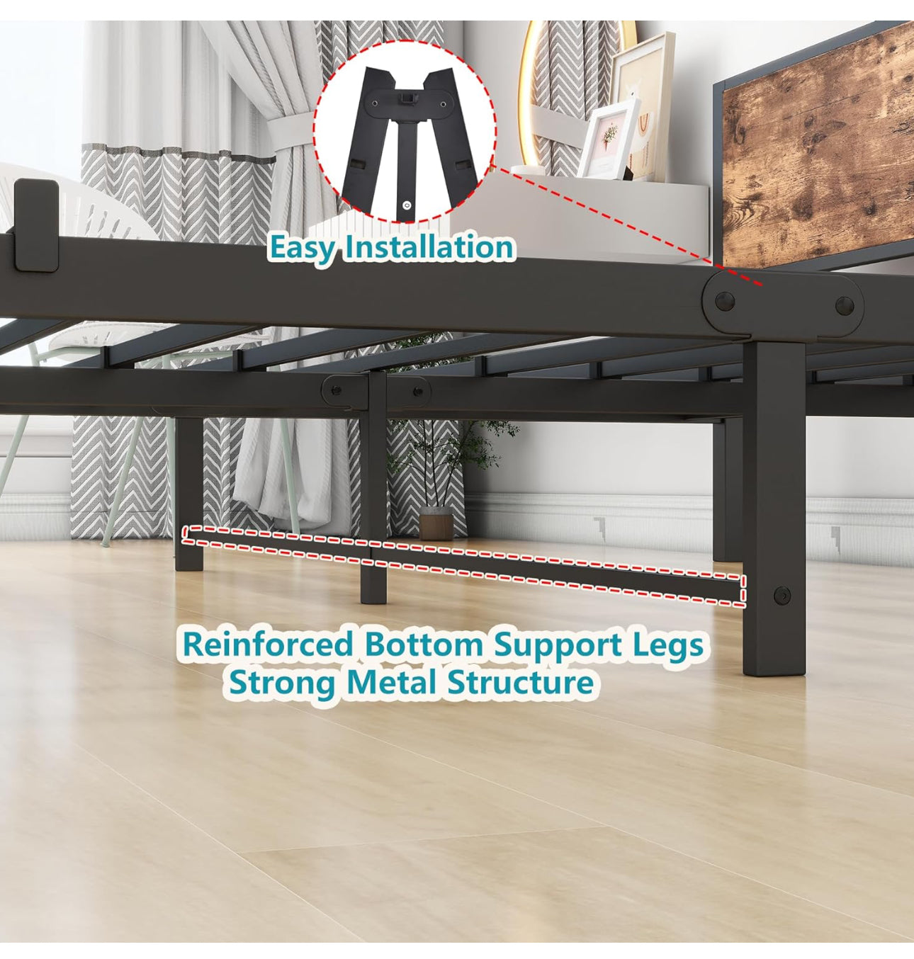 Double Bed Metal Bed Frame