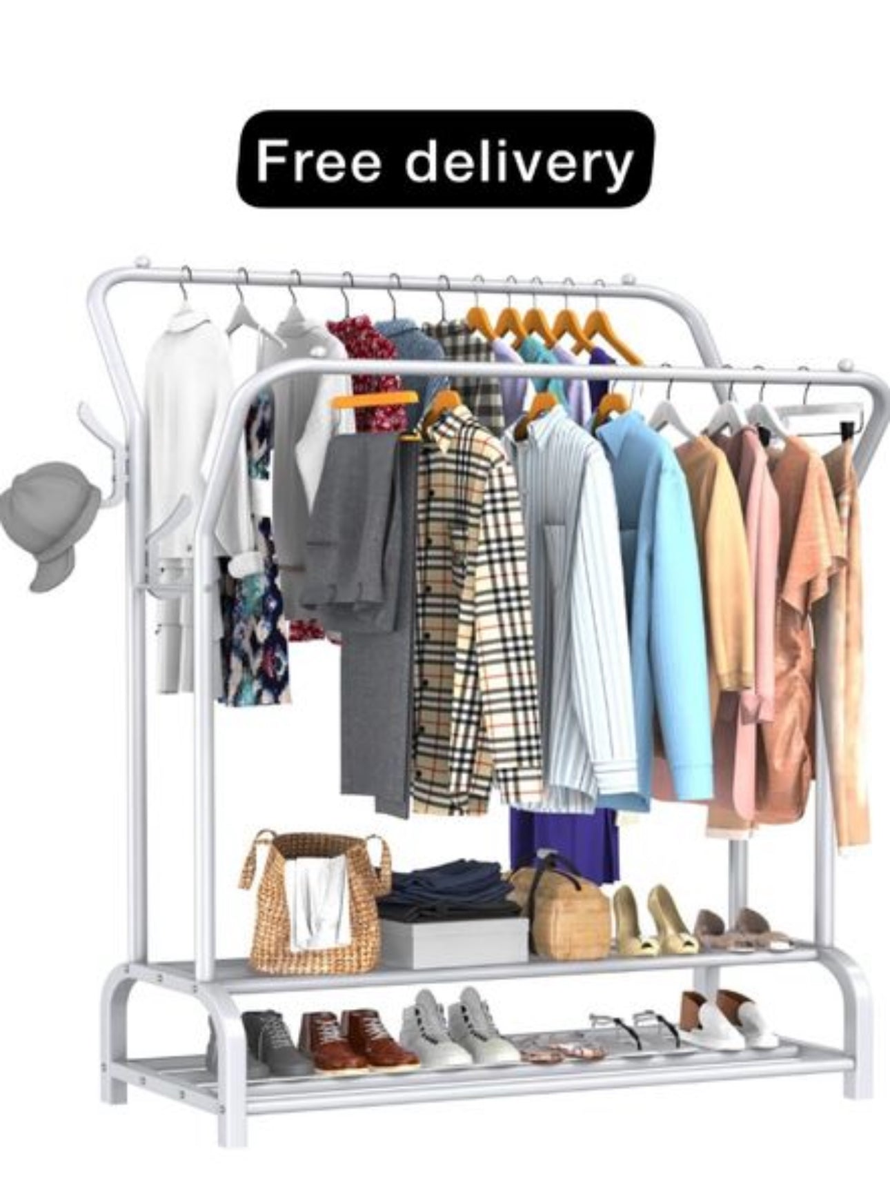 Clothes Rail White