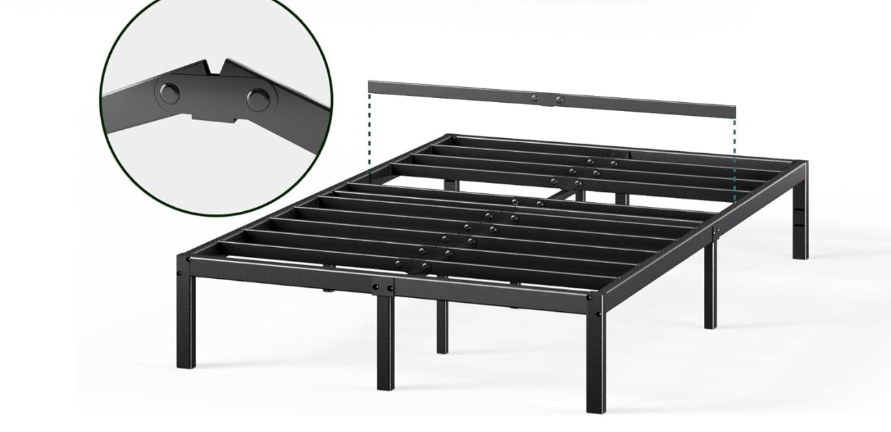 Double Bed frame - Bed 135 x 190 cm