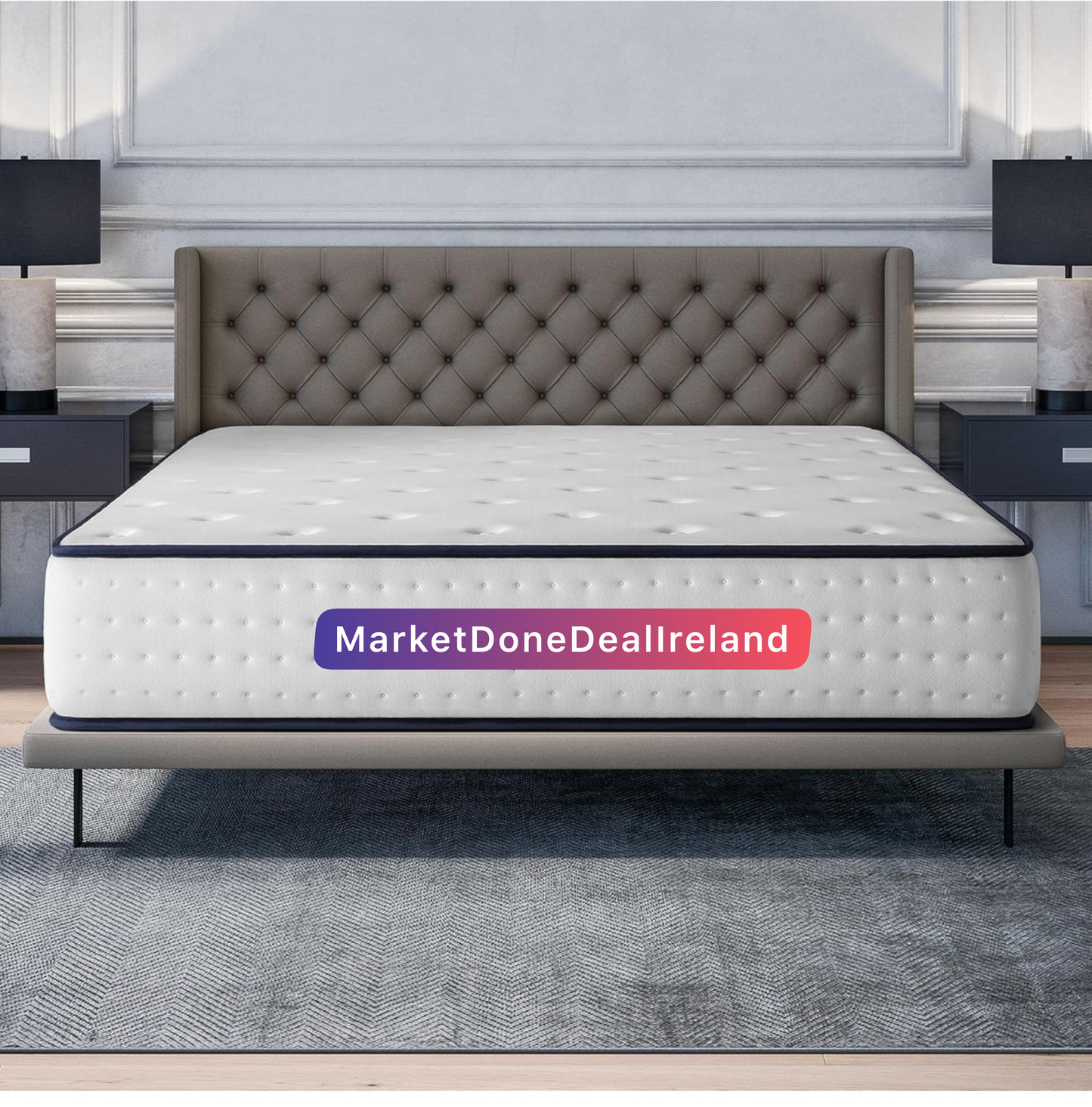 5ft King Size Mattress Memory Foam 12.5 Inch Deep Extra Firm Mattress (150x200cm)