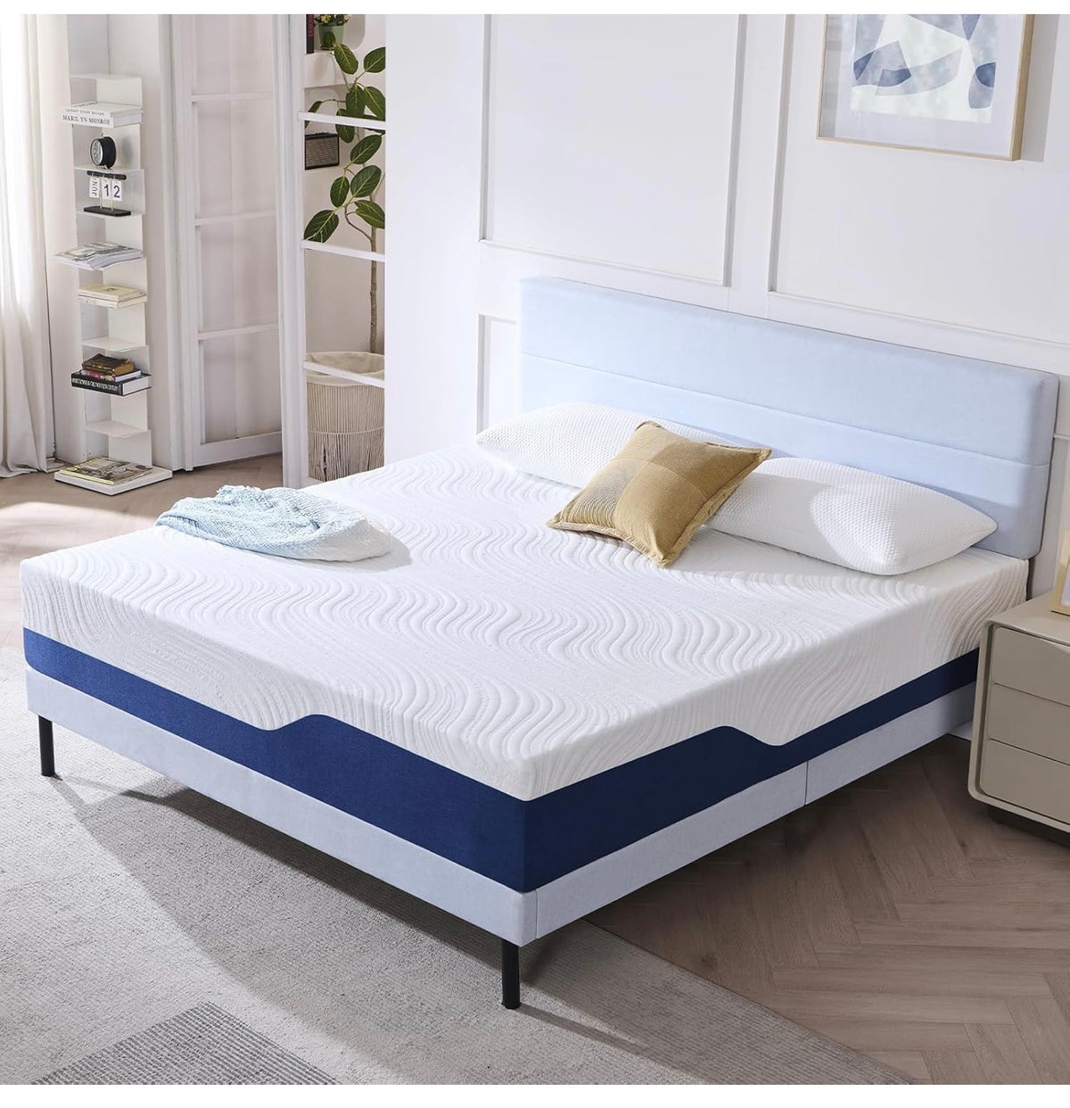 Double Mattress Medium Firm Memory Foam Mattress 135x190x20cm
