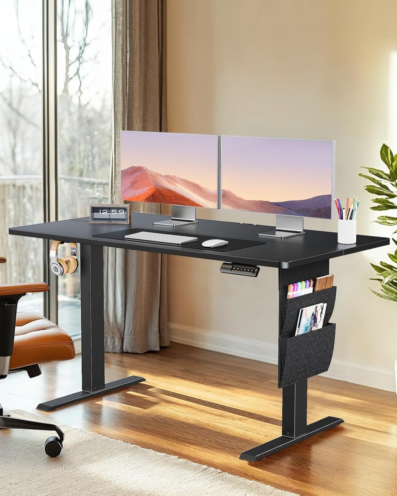 Electric Standing Desk, 100 x 60 cm Height Adjustable
