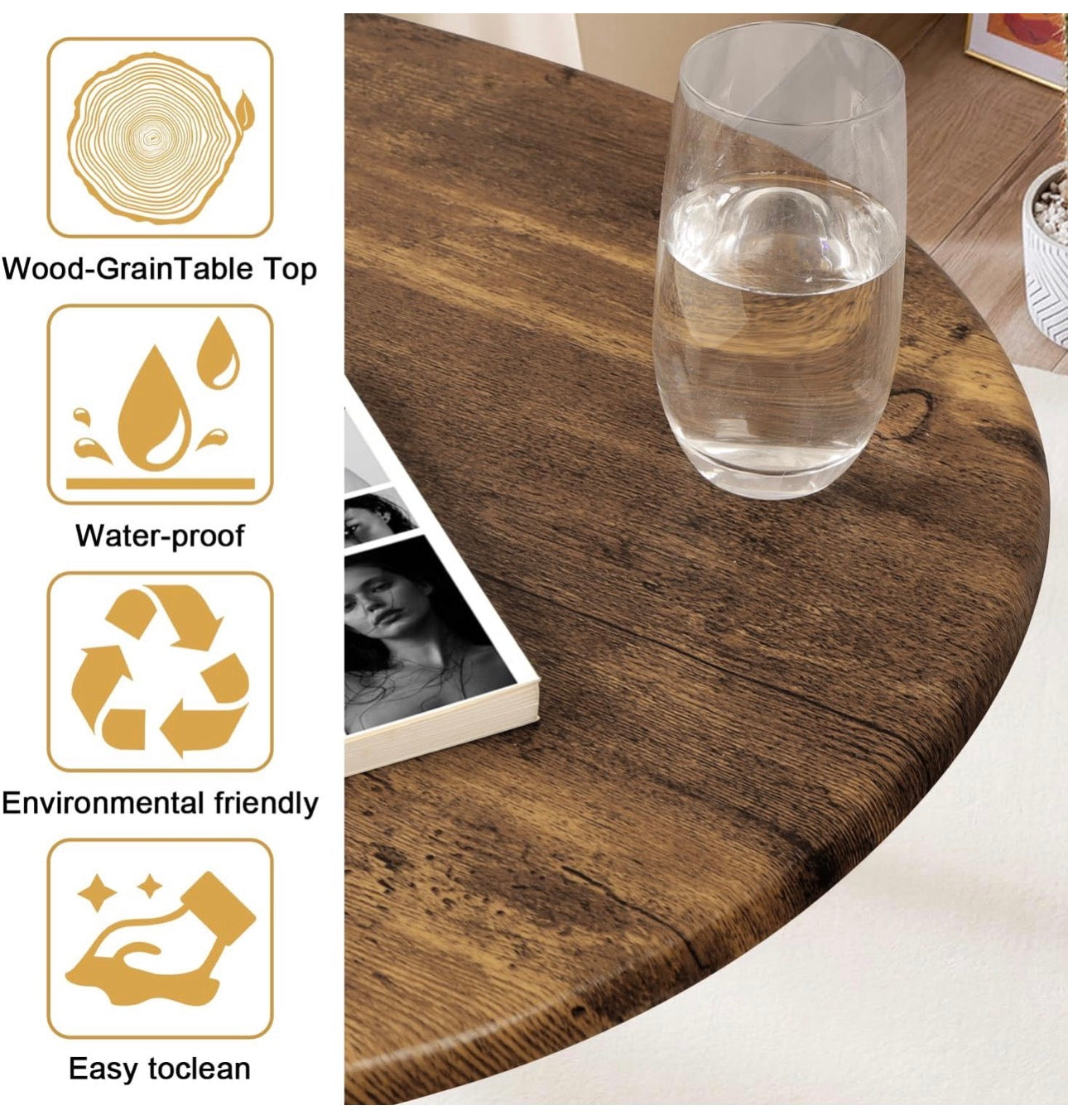 Coffee Table for Living Room Small Mid Century Coffee Table Rustic Oval Coffee Tables