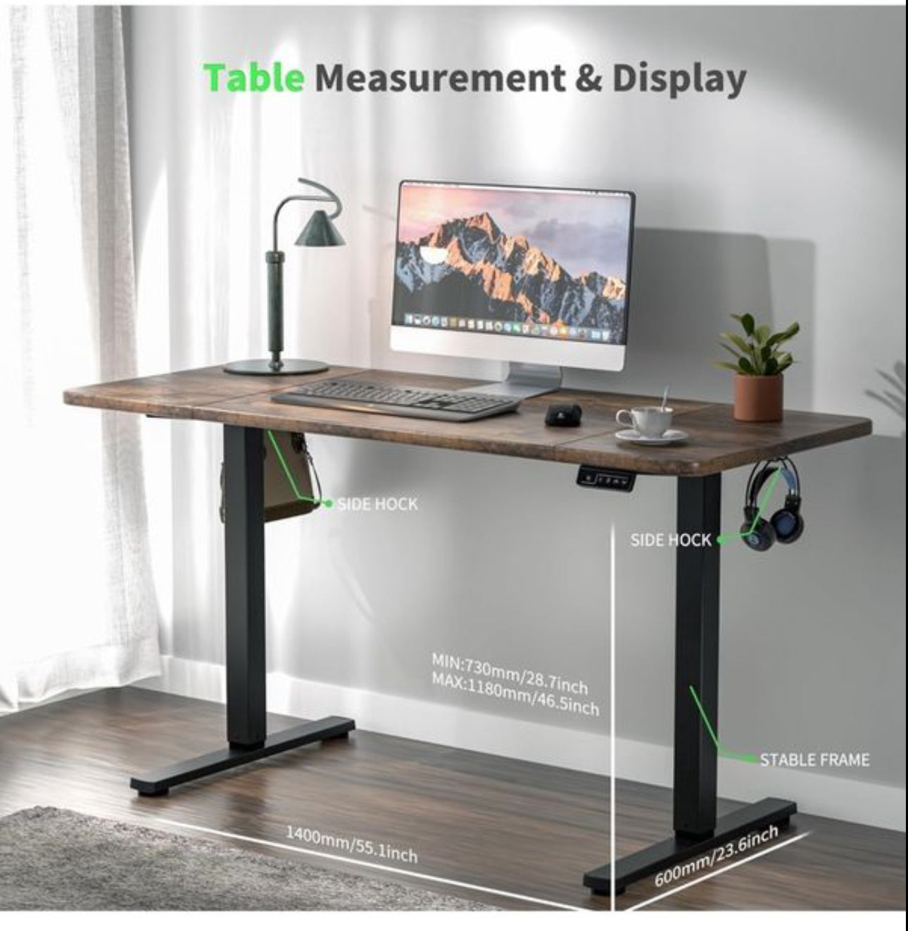 Electric Standing Desk 140x60cm