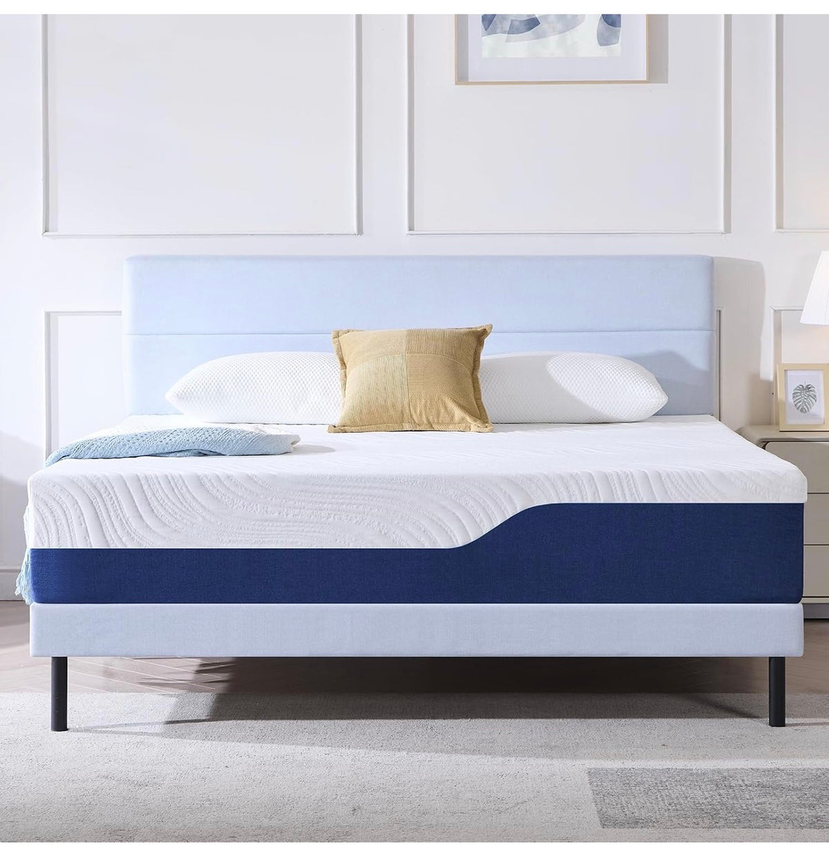 Small Double Mattress Medium Memory Foam Mattress 120x190x25cm