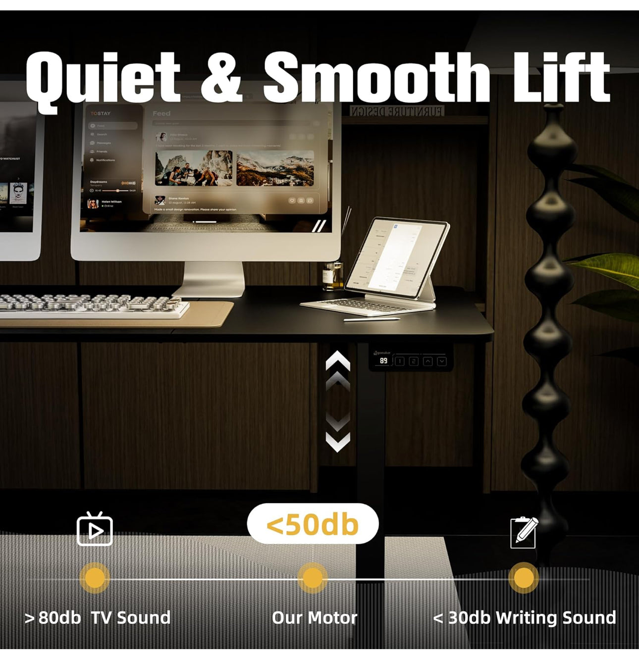 Electric Standing Desk 160x70cm
