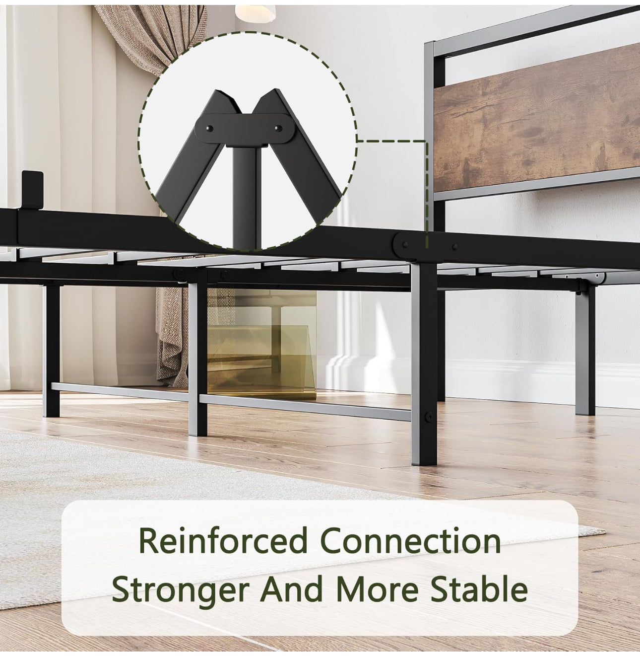 King Size with Wooden Headboard