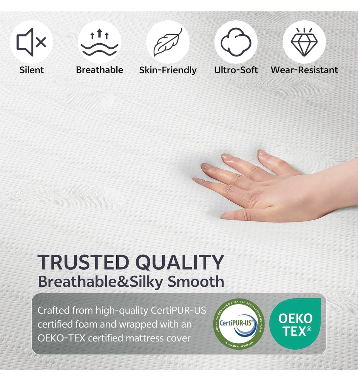 25CM Small Double Mattress – The Innerspring Hybrid Memory Foam Bed in a Box for Ultimate Support and Pressure Relief，Small Double Size Mattress(190x120x25CM)
