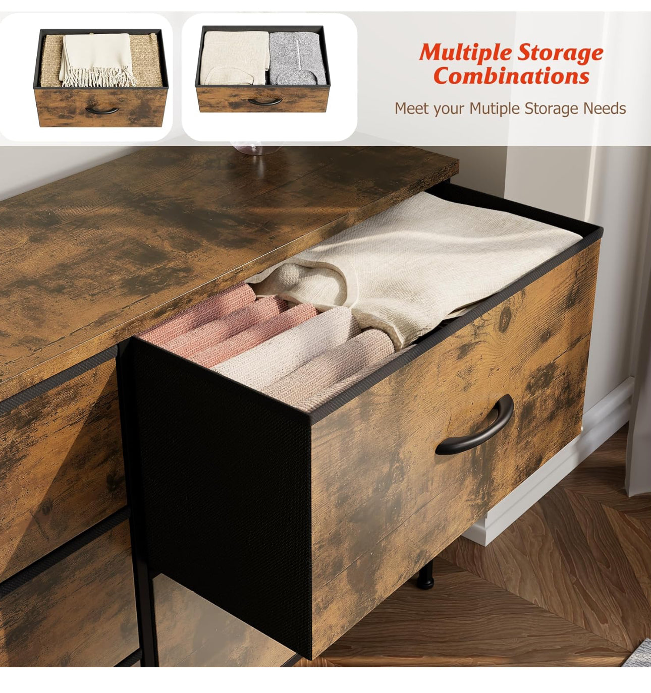 Dresser for Bedroom with 5 Drawers