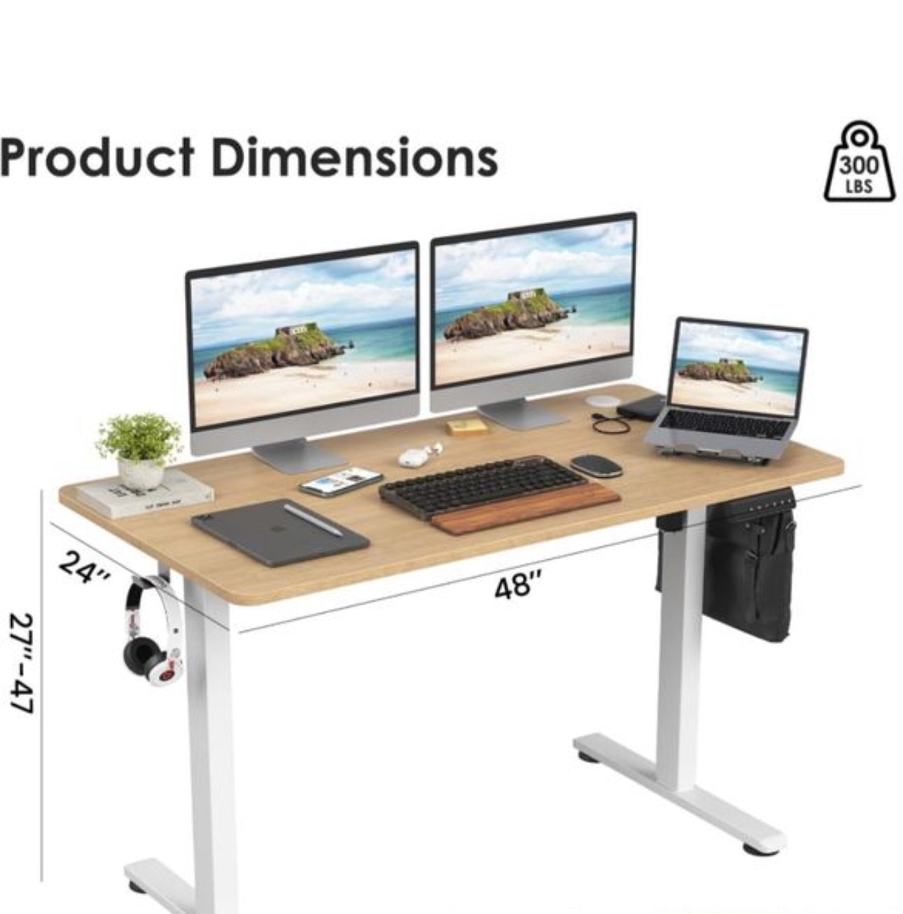 Electric Standing Desk 120x60cm